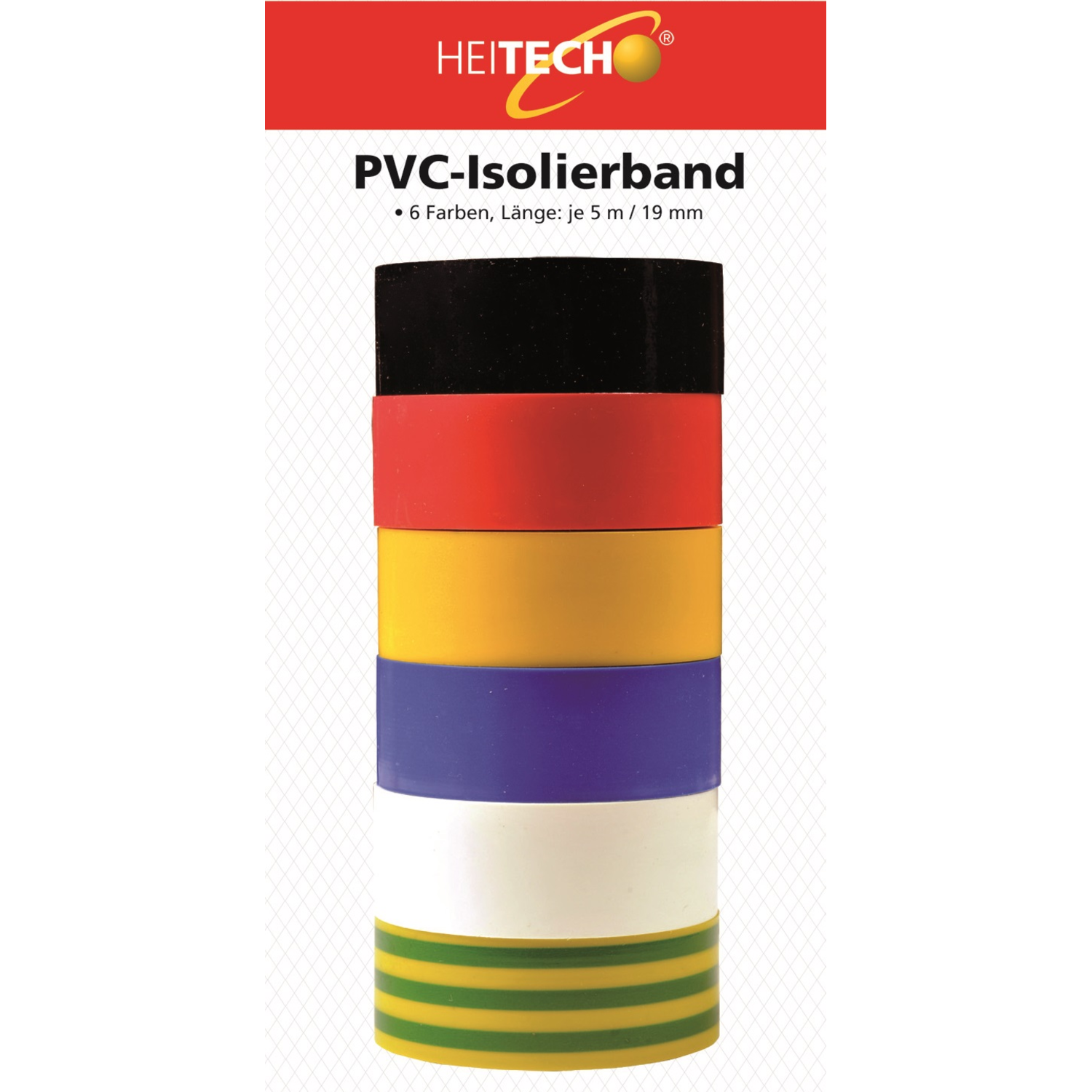 ISOLATIETAPE PVC 19MM x 5M (6ST)