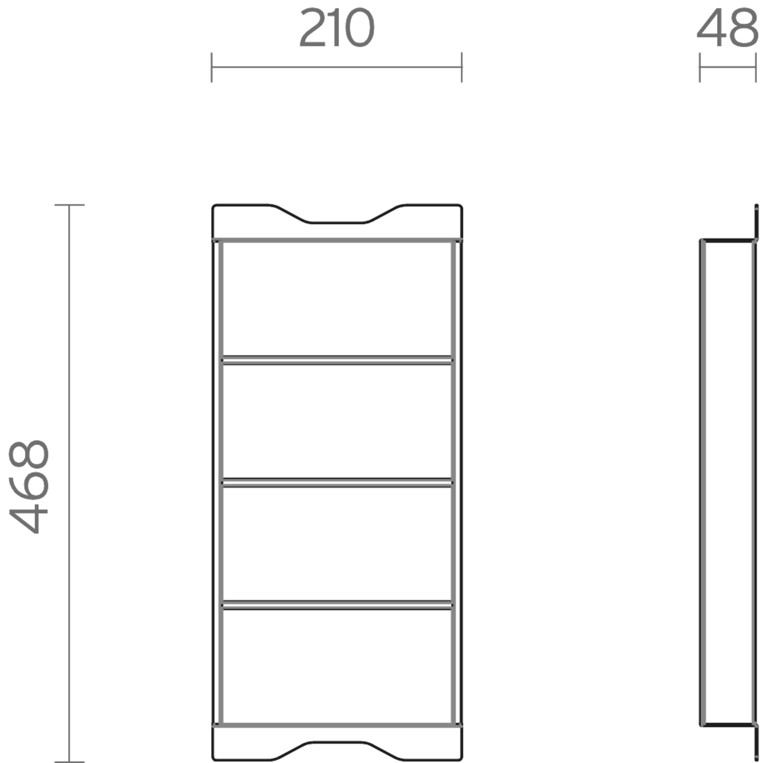Filo glazenhouder box zwart