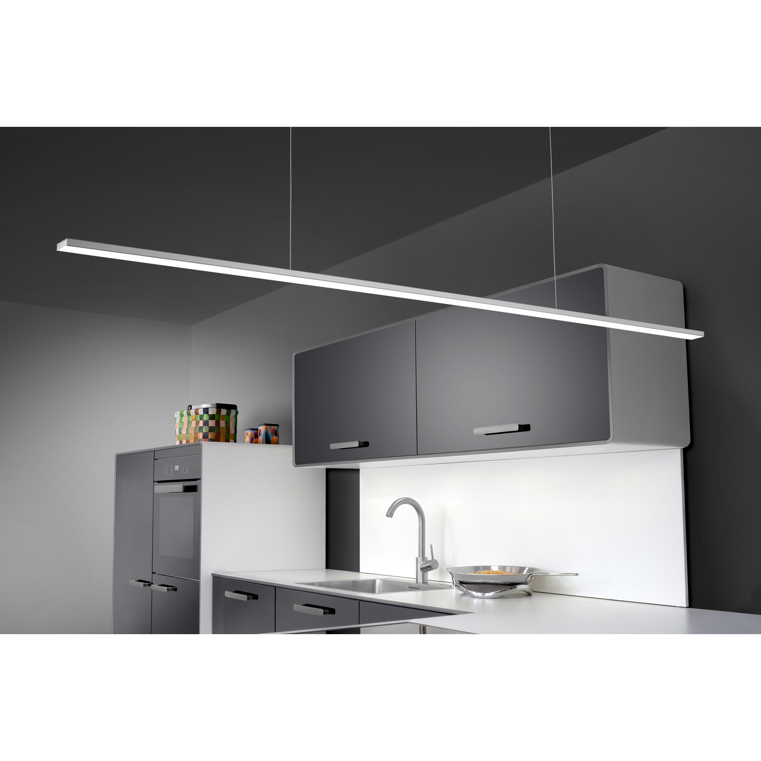 Pendel 150 Led RVS 1200mm 21W 240v 4000K 1920lm