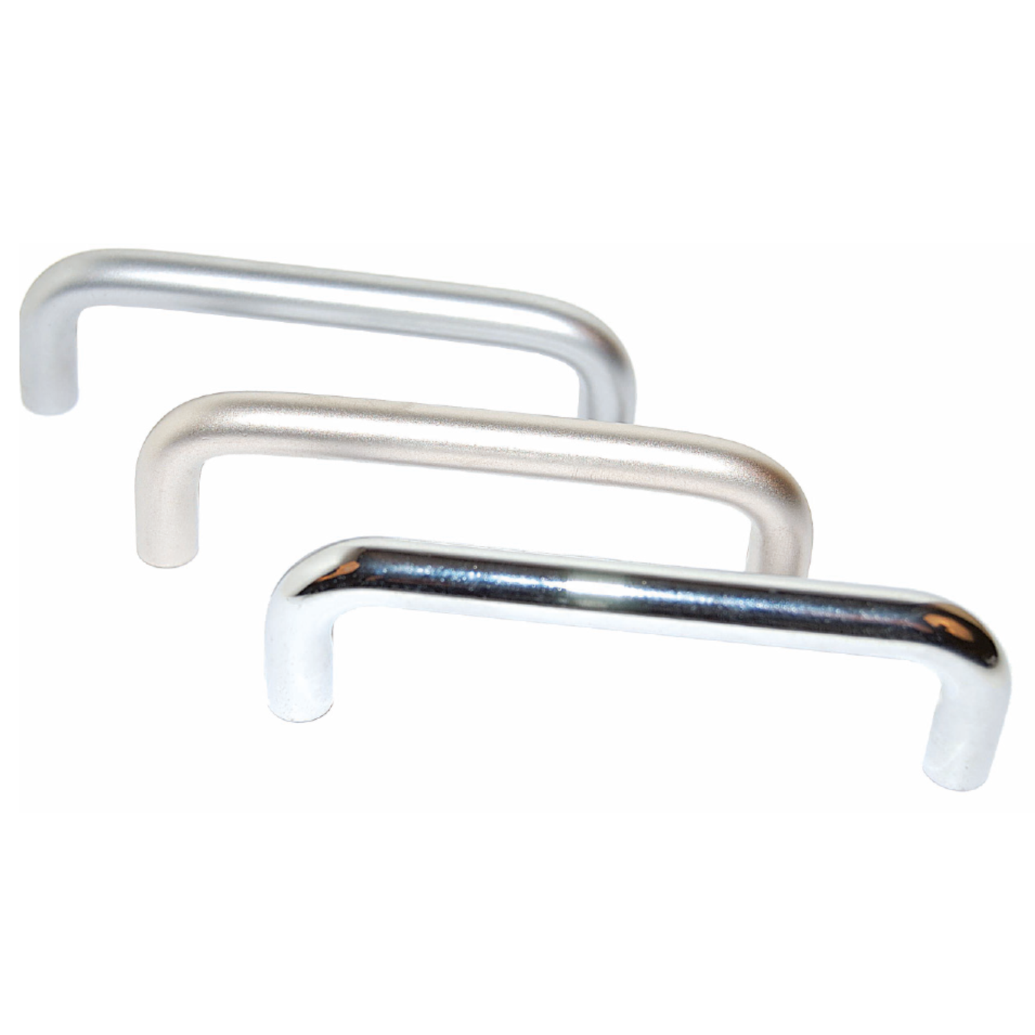Poignée Avenio, entraxe de perçages 96, L 104 mm, H 32 mm, ø 8 mm, Nickelé mat