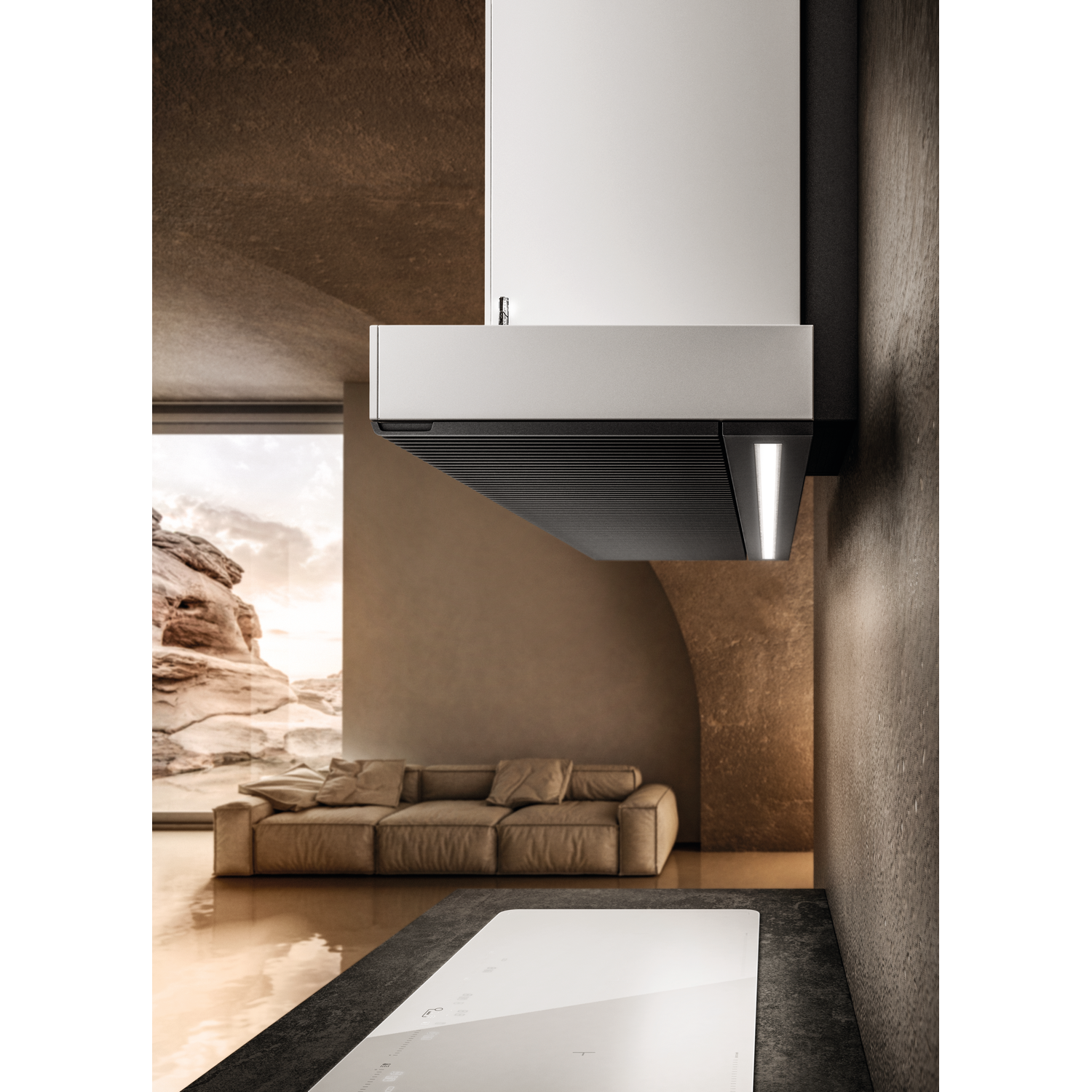 Haiku mural aspiration inox 120 cm 