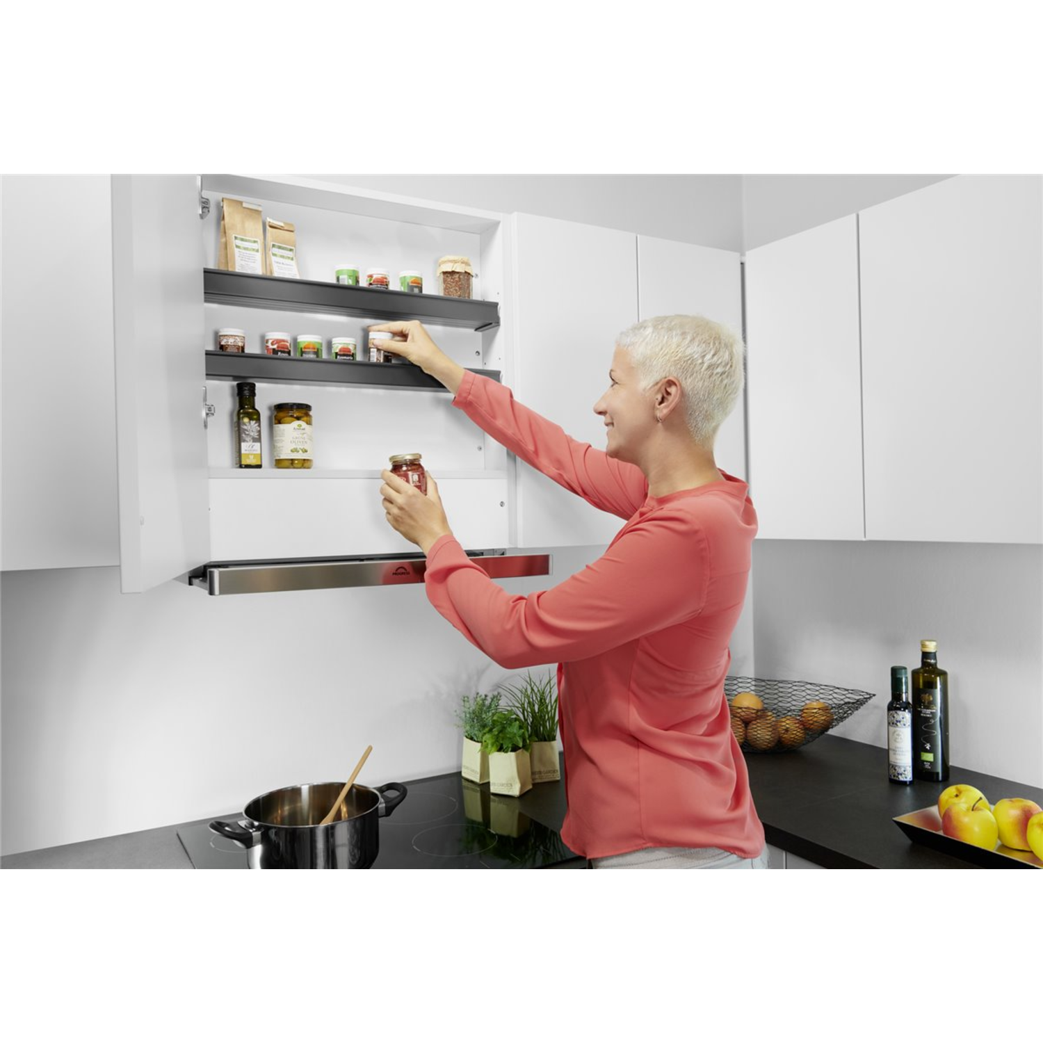 Deposito kruidenrek dampkapkast k.60cm antraciet