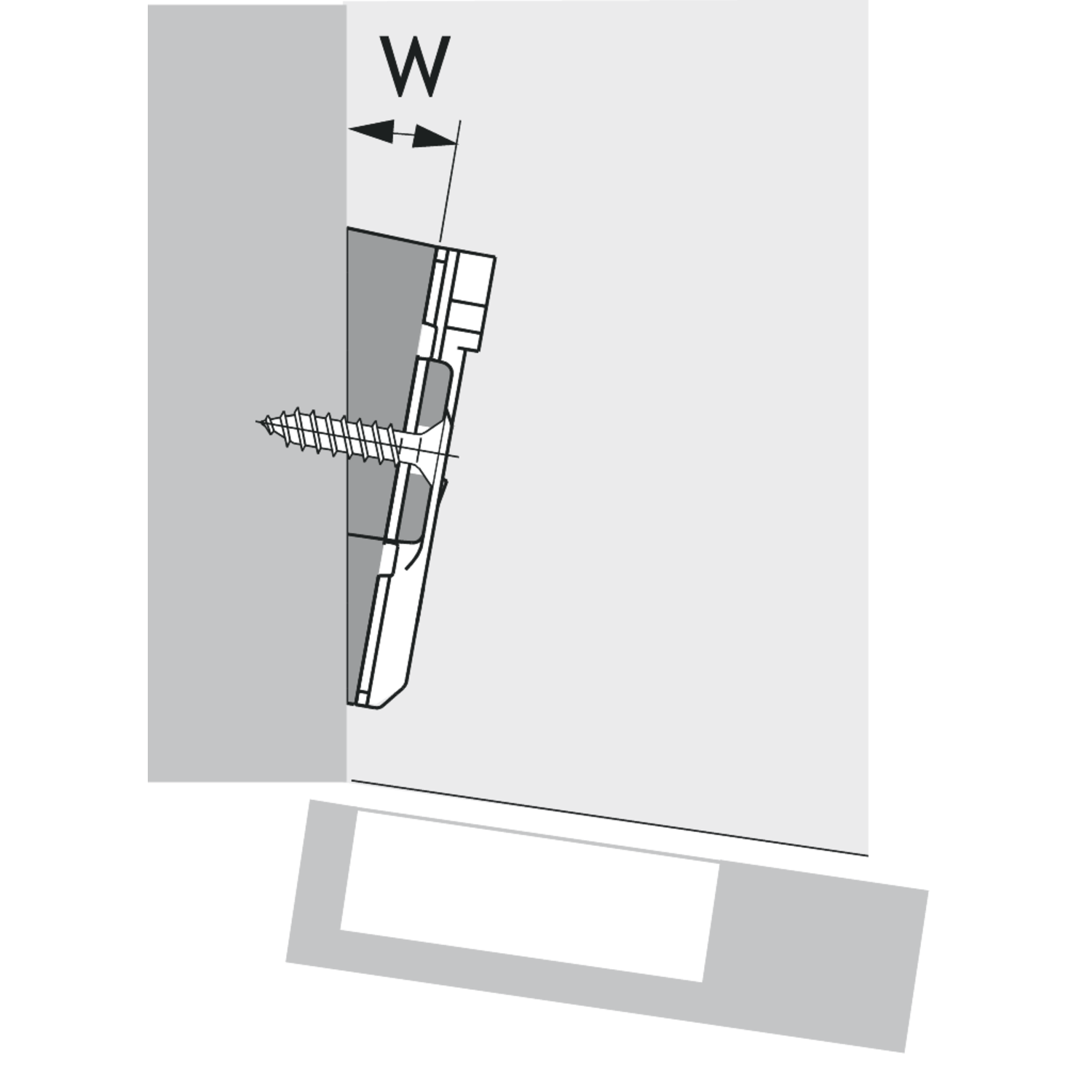 Hoekadapter voor kruismontageplaten, 5°