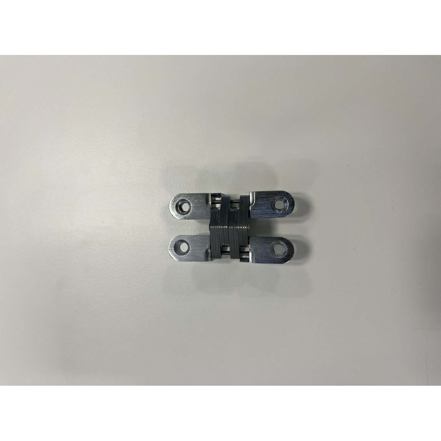 Charnière invisible 60.4x12.7mm nickel brossé 