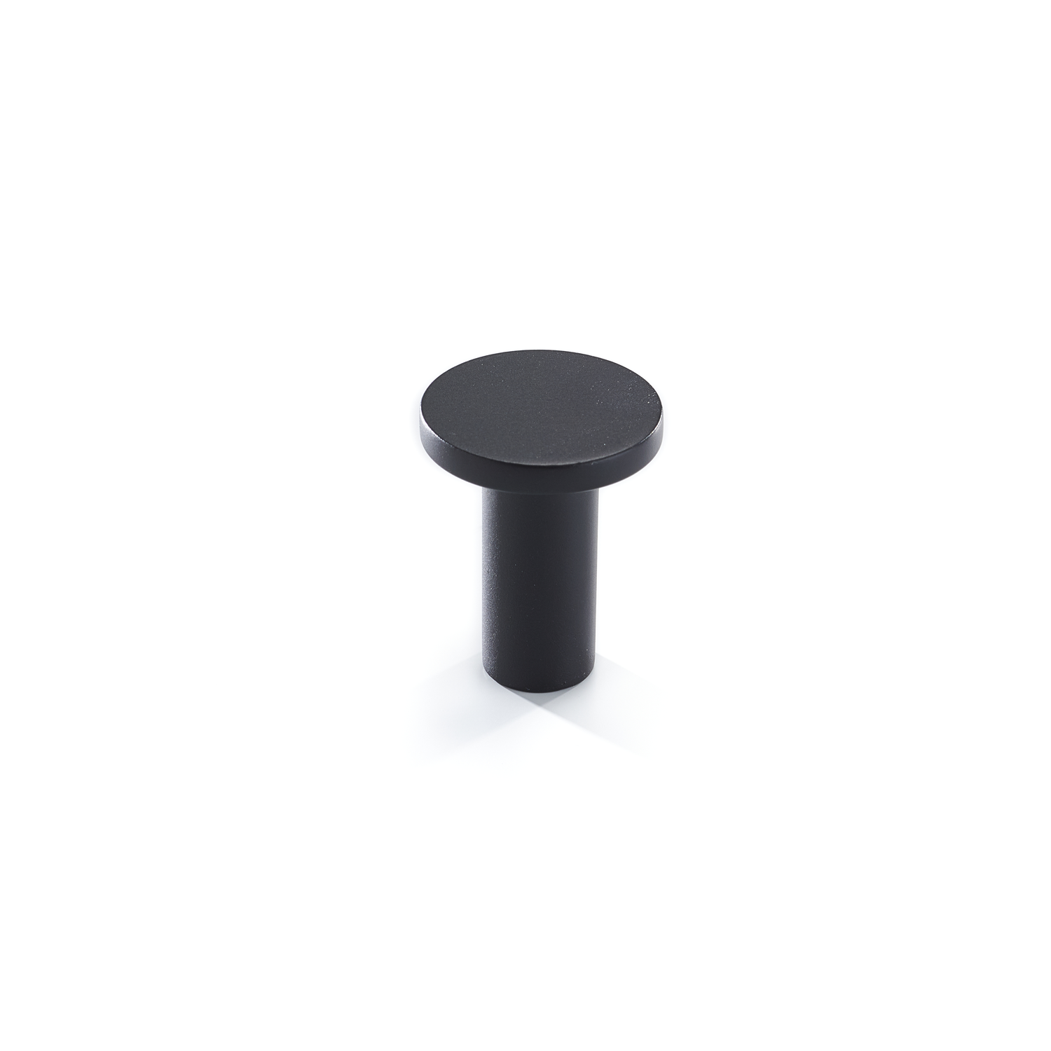 Bouton ellie ø25x27 zamac noir mat 
