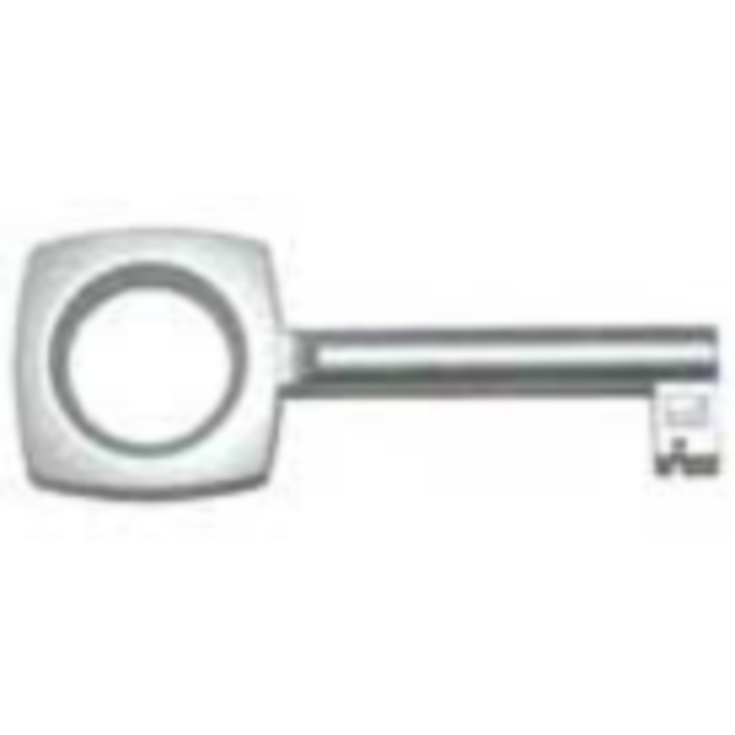 Clef 20 zamak 42mm chrome 