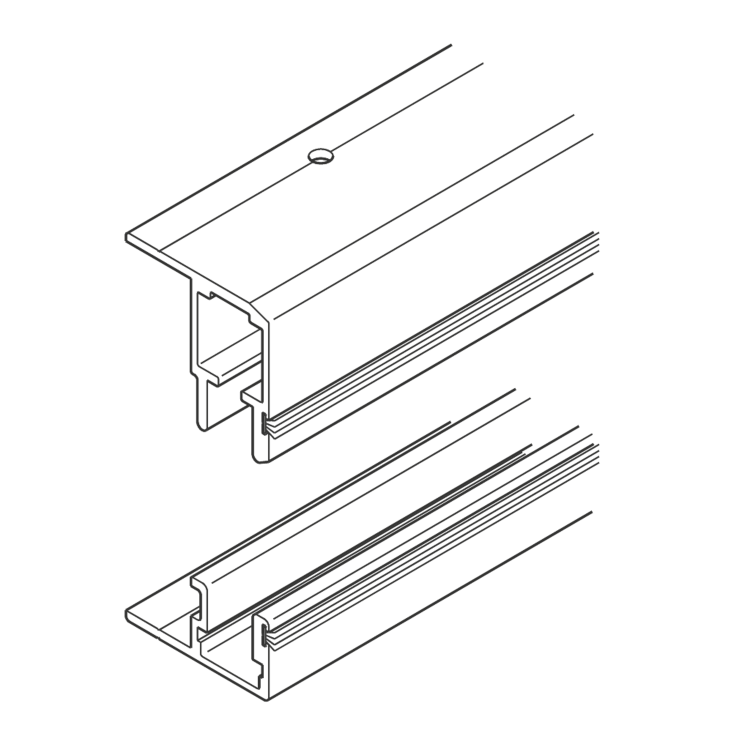 Hawa Multifold railset 3500mm