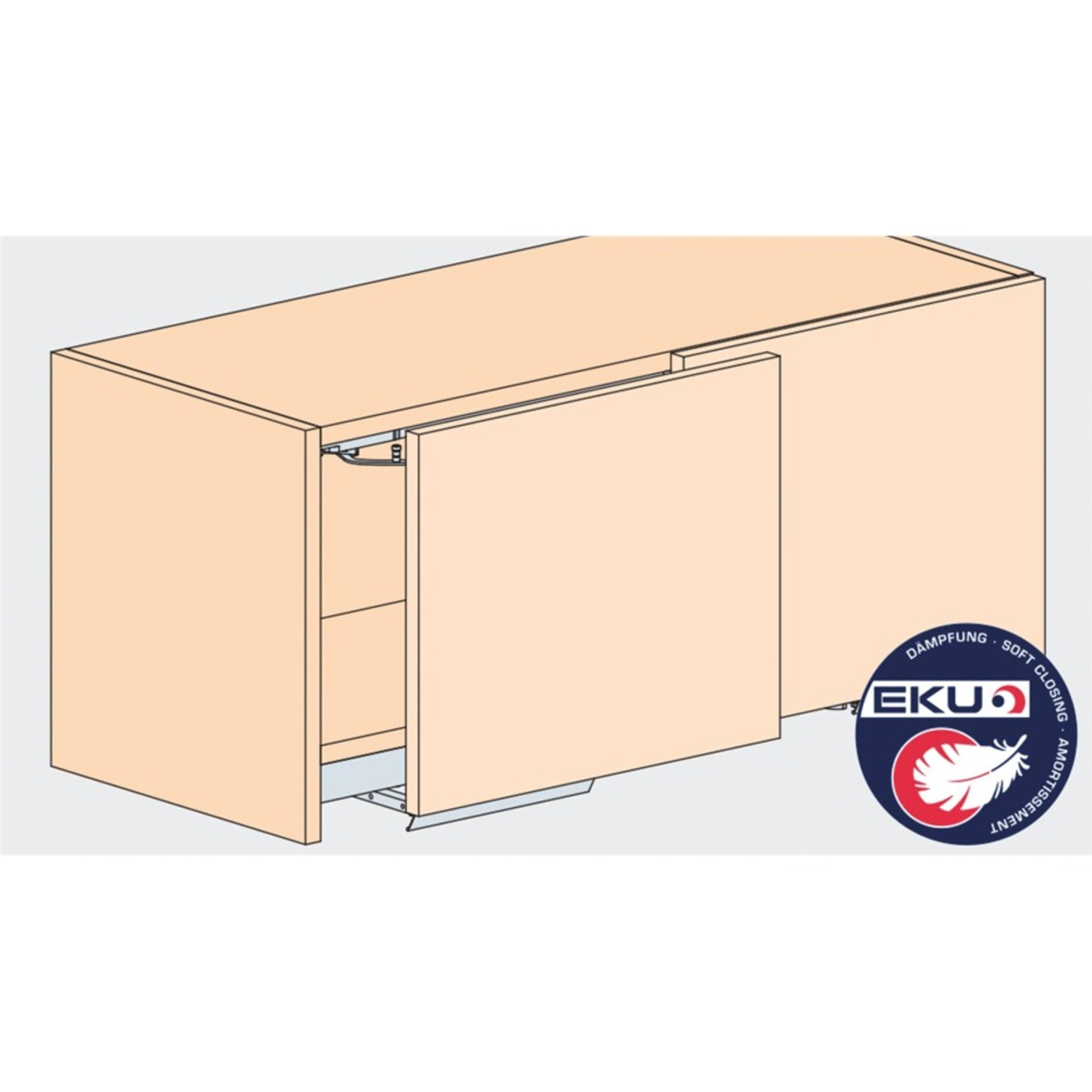Hawa Frontino 20 H FS garniture, type S4, 1800-1999 mm, 2 portes