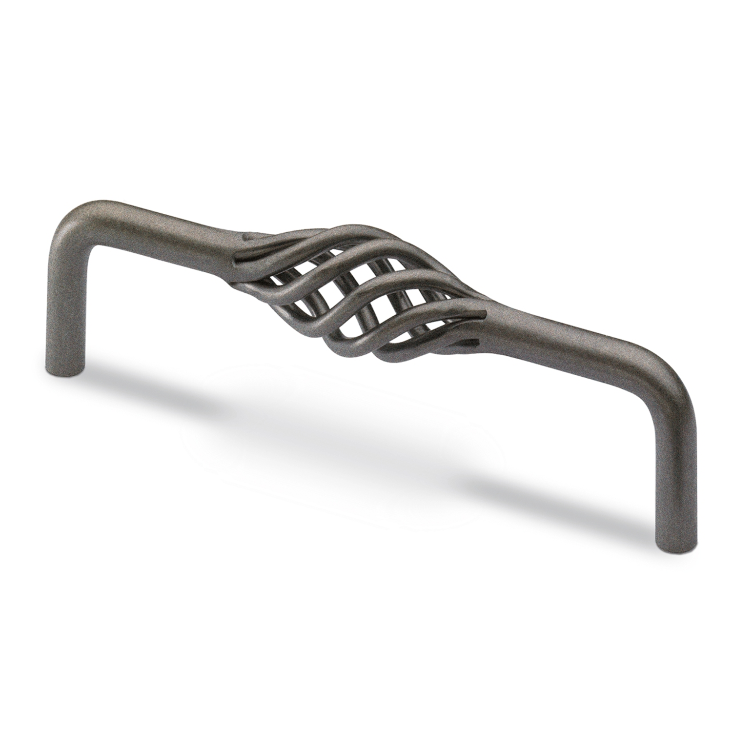 Poignée Malaca, entraxe de perçages 128, L 136 mm, H 40 mm, ø 12 mm, aspect étain