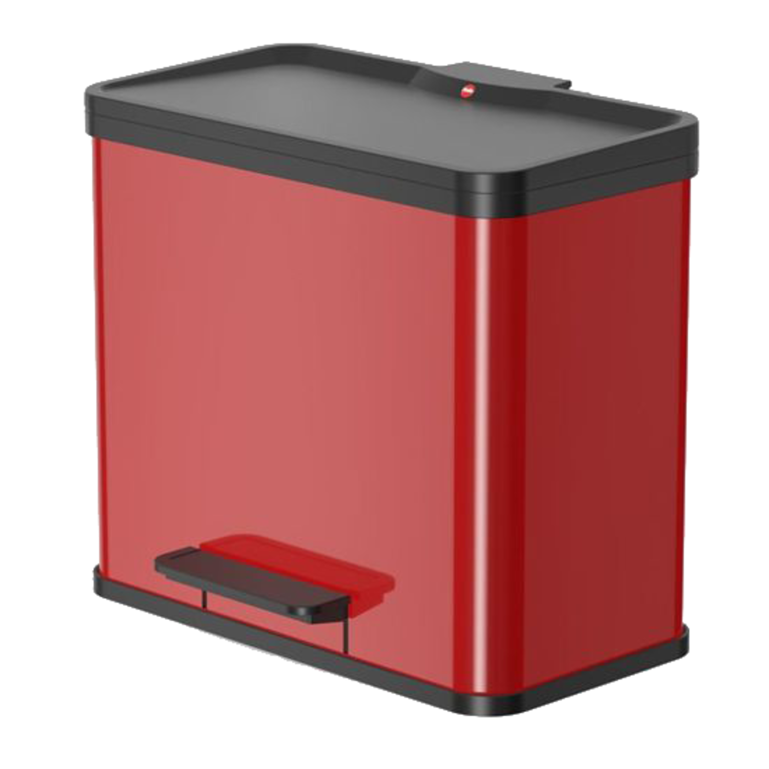 Hailo oko trio plus L 3x9l rood h430xb470xd340mm