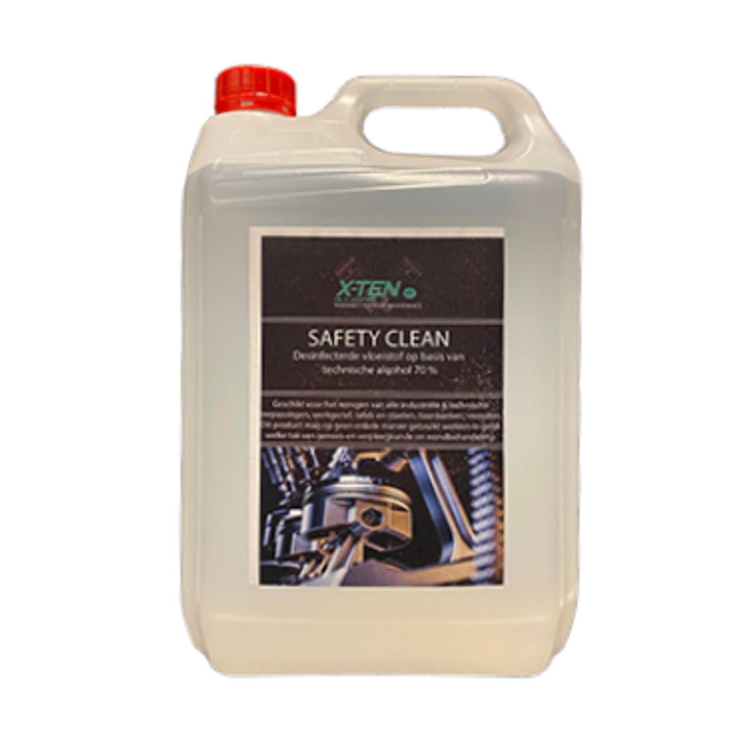 X-ten safety clean 5l recharge spray désinfectant à base de 70% d'alcool