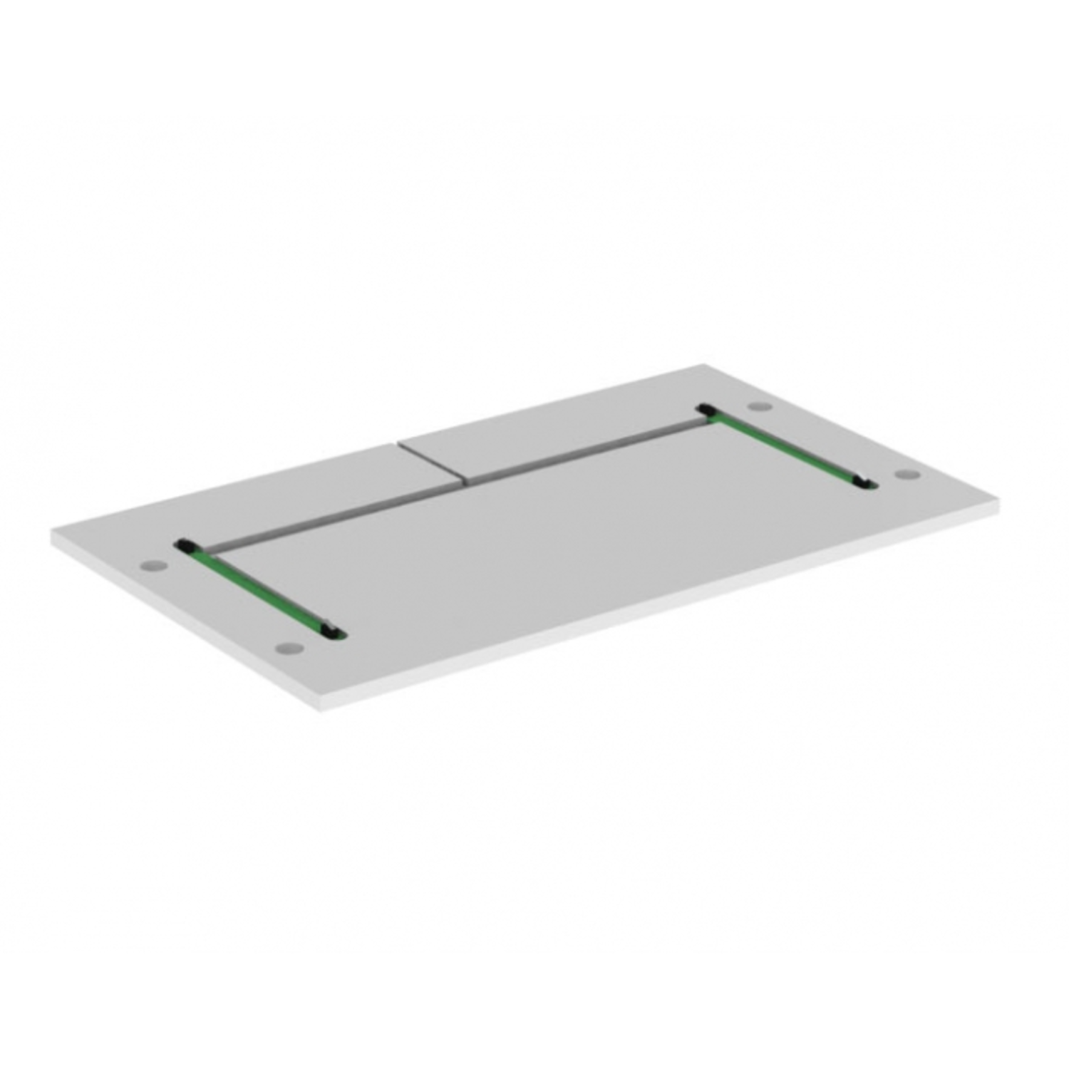 Veiligheidsplaat Diago 504, 448x350x12 mm, Voor kastbreedte 45,0cm, wit