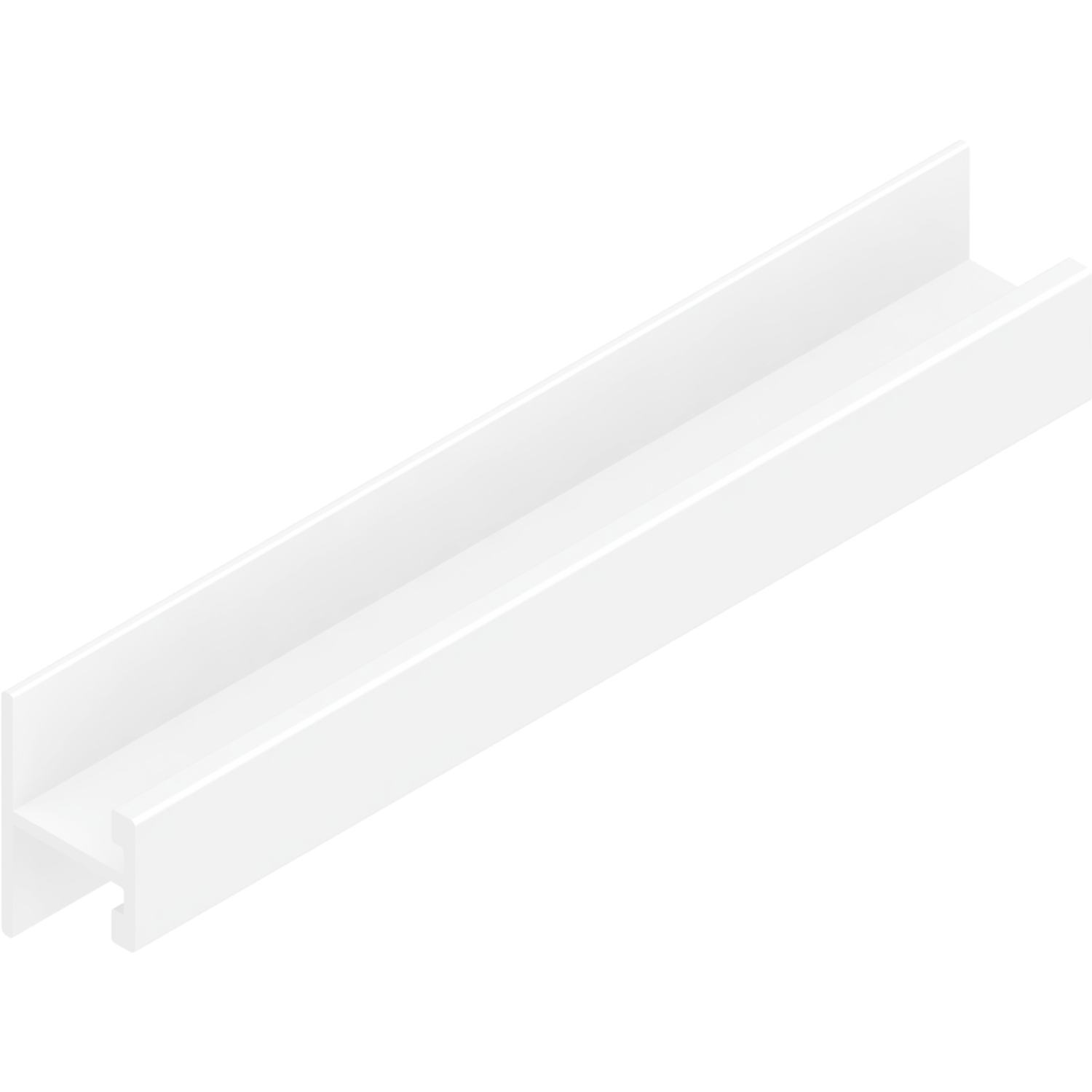Profil-H horizontal PRH10V Terra 4m alu blanc  