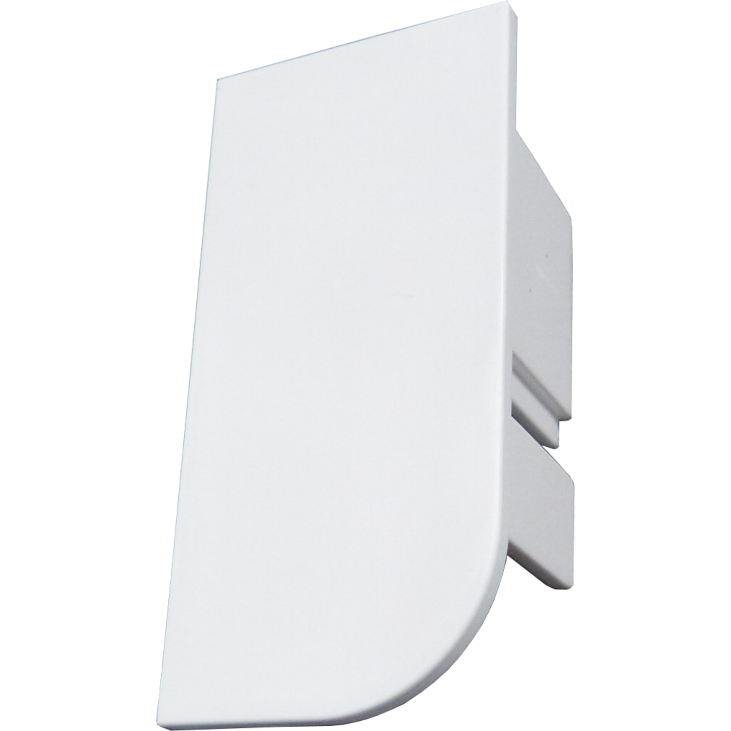Embout droite modèle L blanc RAL 9016 