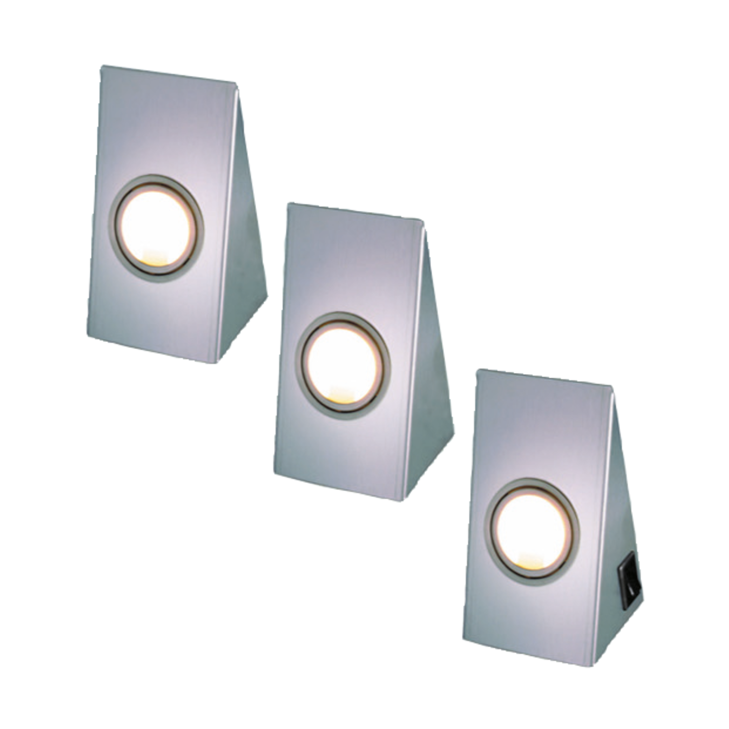 Omega set RVS 3x20W,12V+schakelaar