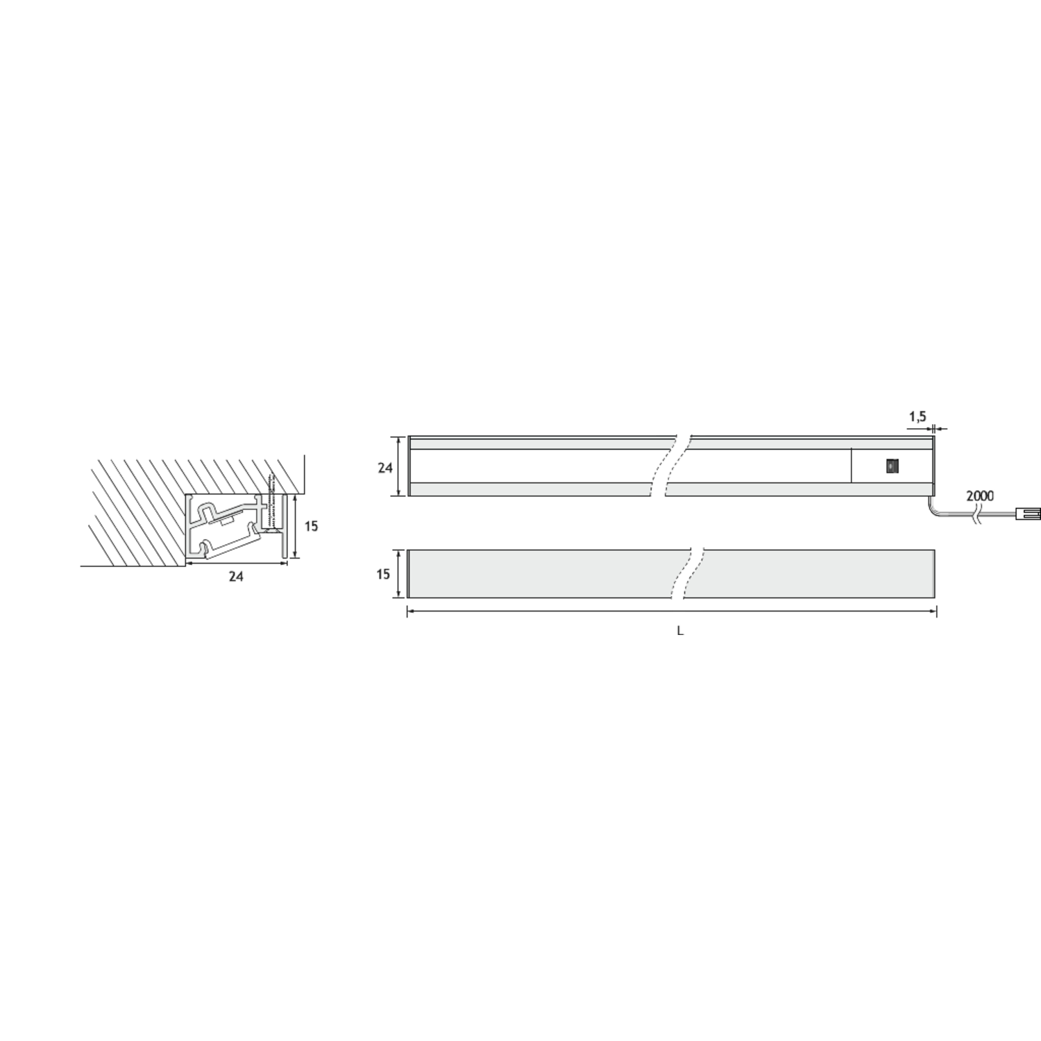 Geocorner xT-Vela 1200mm 8,8W 3000K