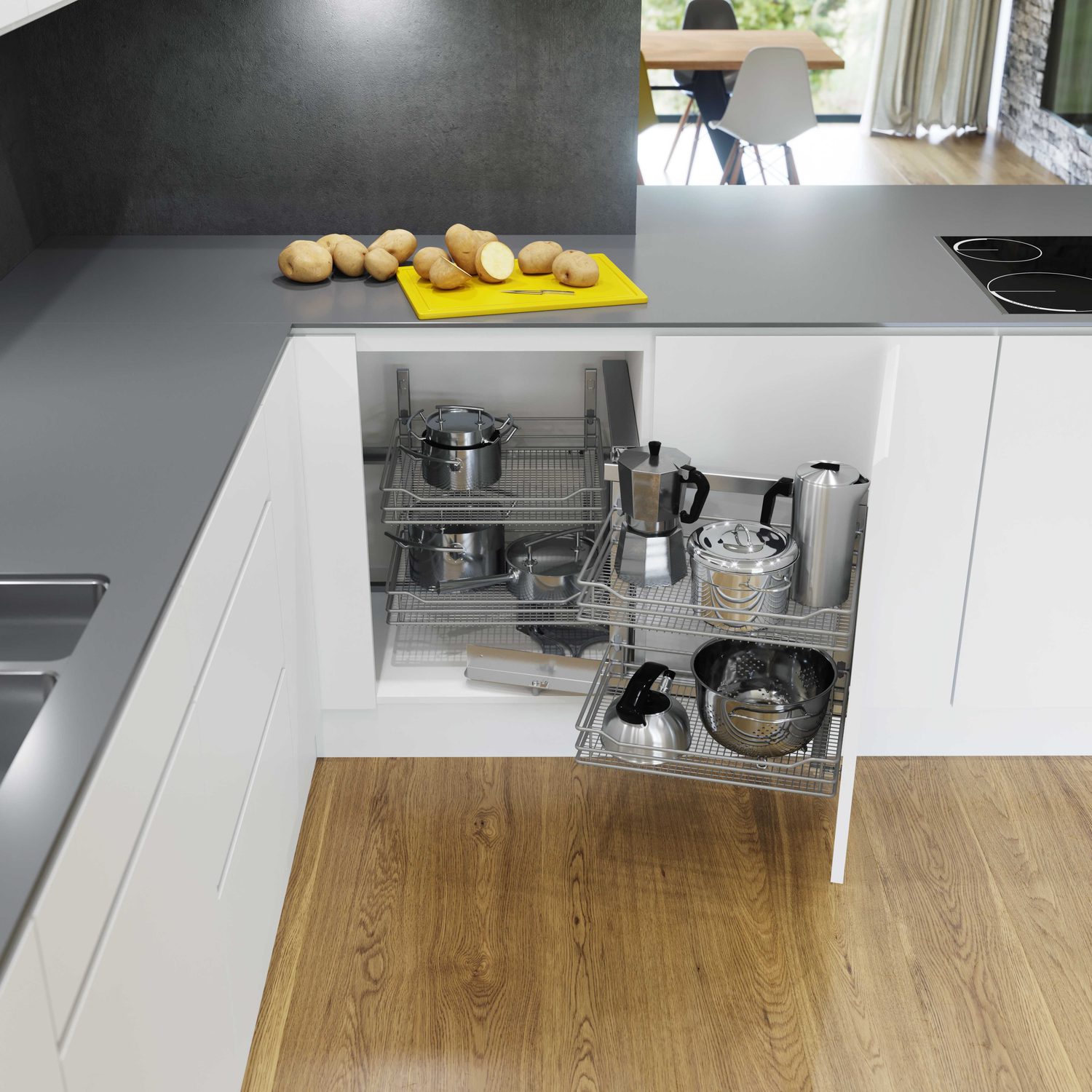 VS COR Fold saphir chrome 450mm droite 