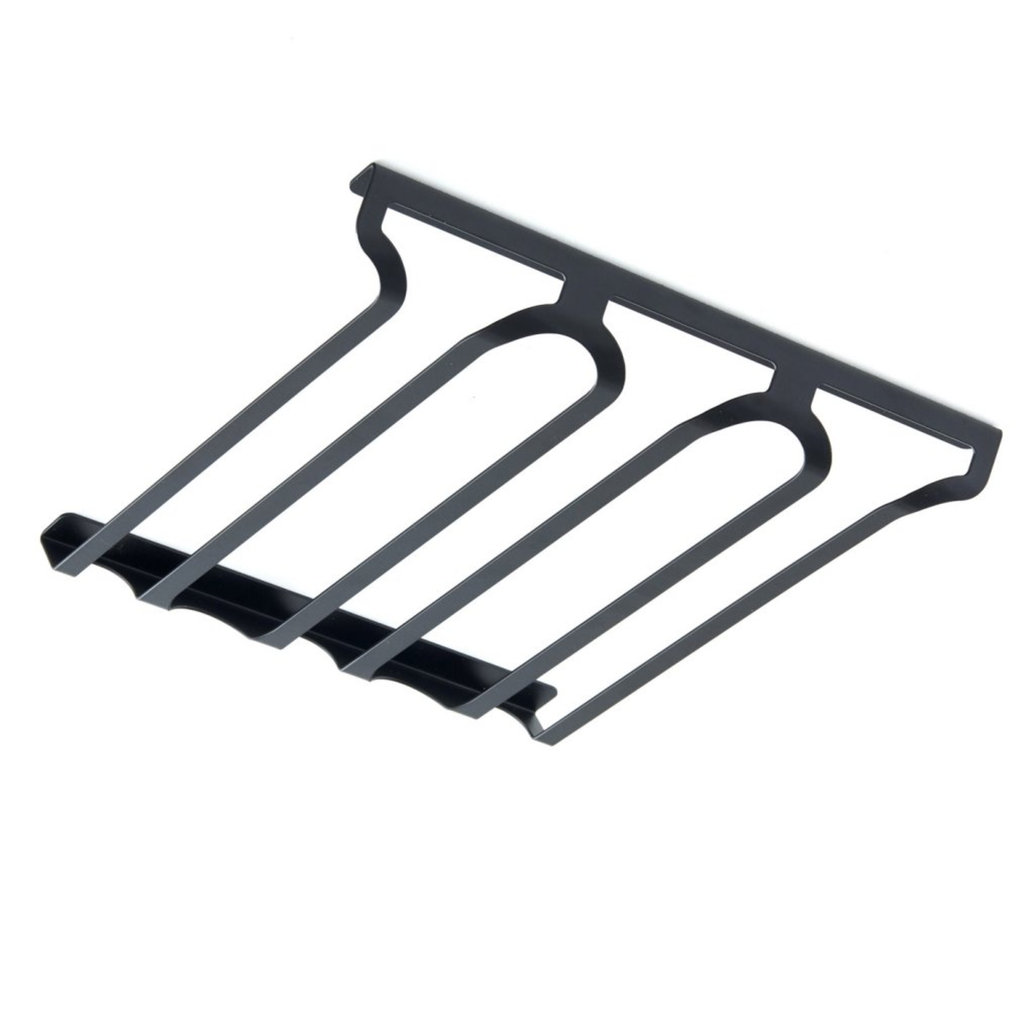 Porte-verres simple noir mat - 3 x 3 verres 