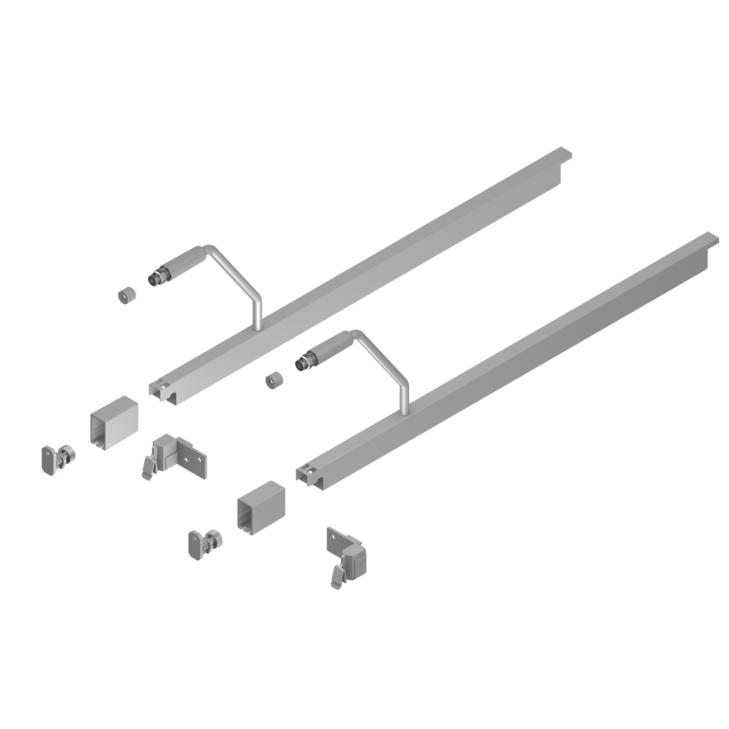 Nova Pro Scala rechthoekige reling+frontstabilisator zilver nl550