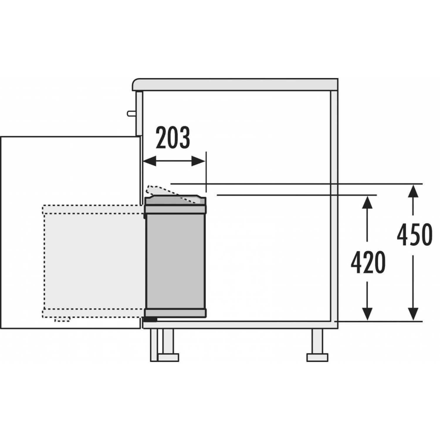 Hailo duo 2x8l anthracite/noir  