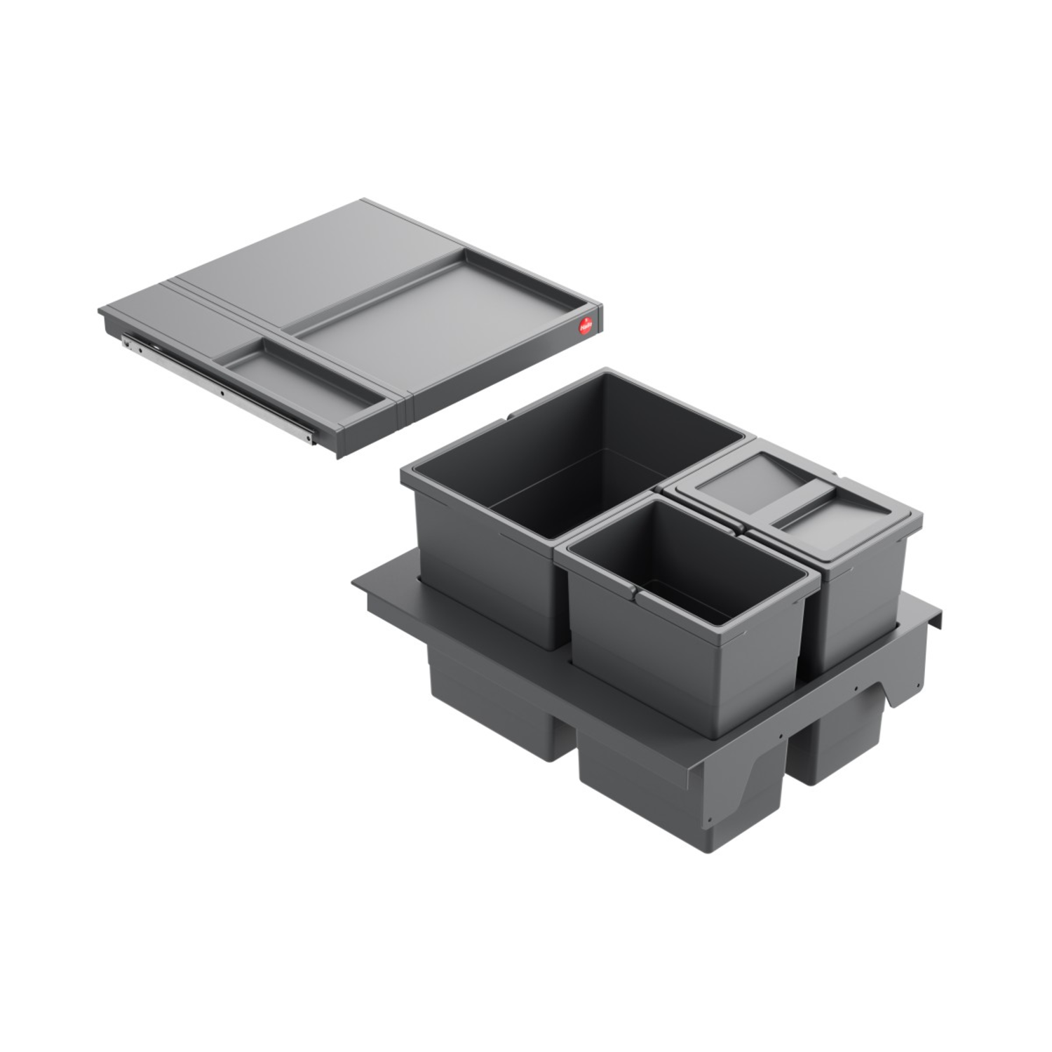 Hailo separato k.45cm 18+2x8l antraciet
