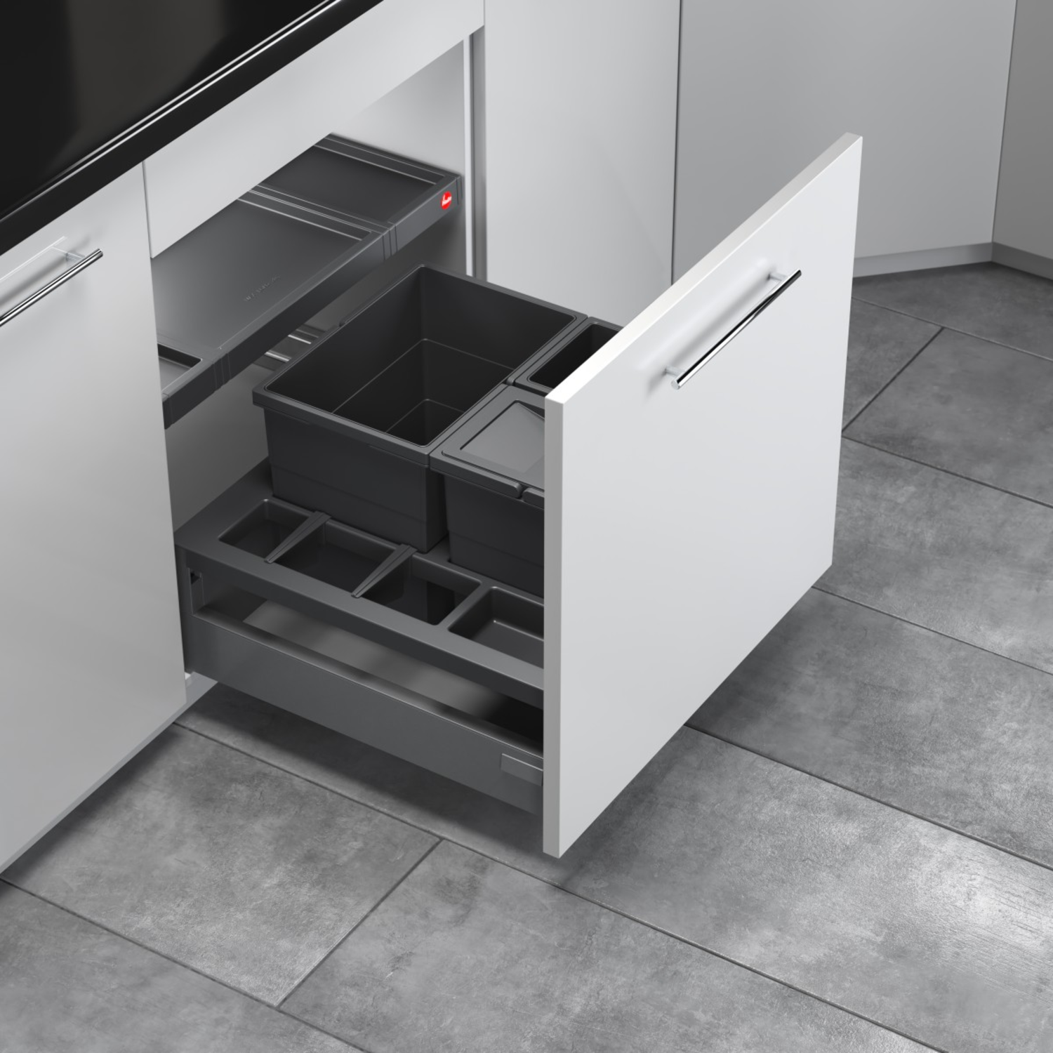 Hailo separato c.60cm 18+2x8l anthracite 