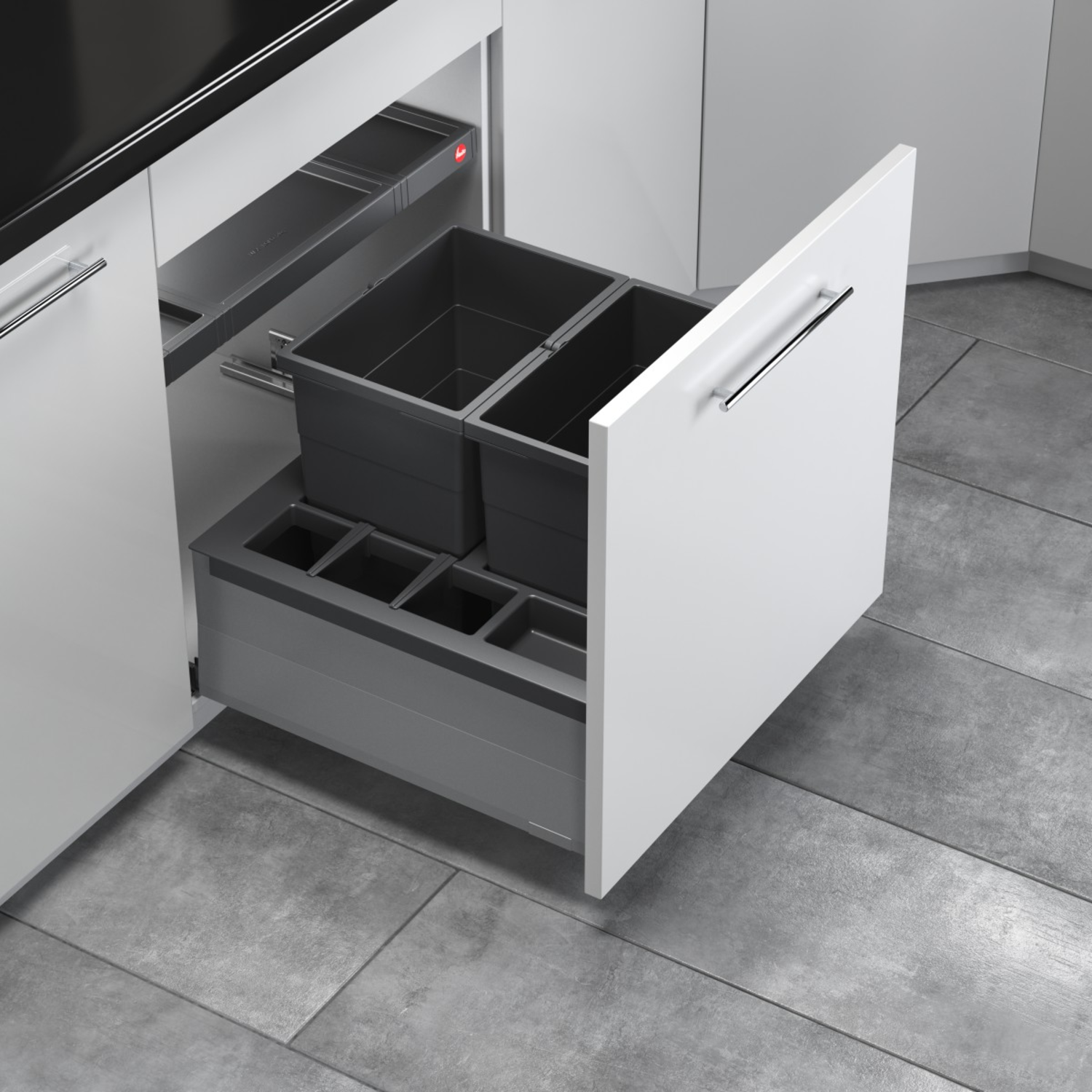 Hailo separato k.60cm 2x20l antraciet