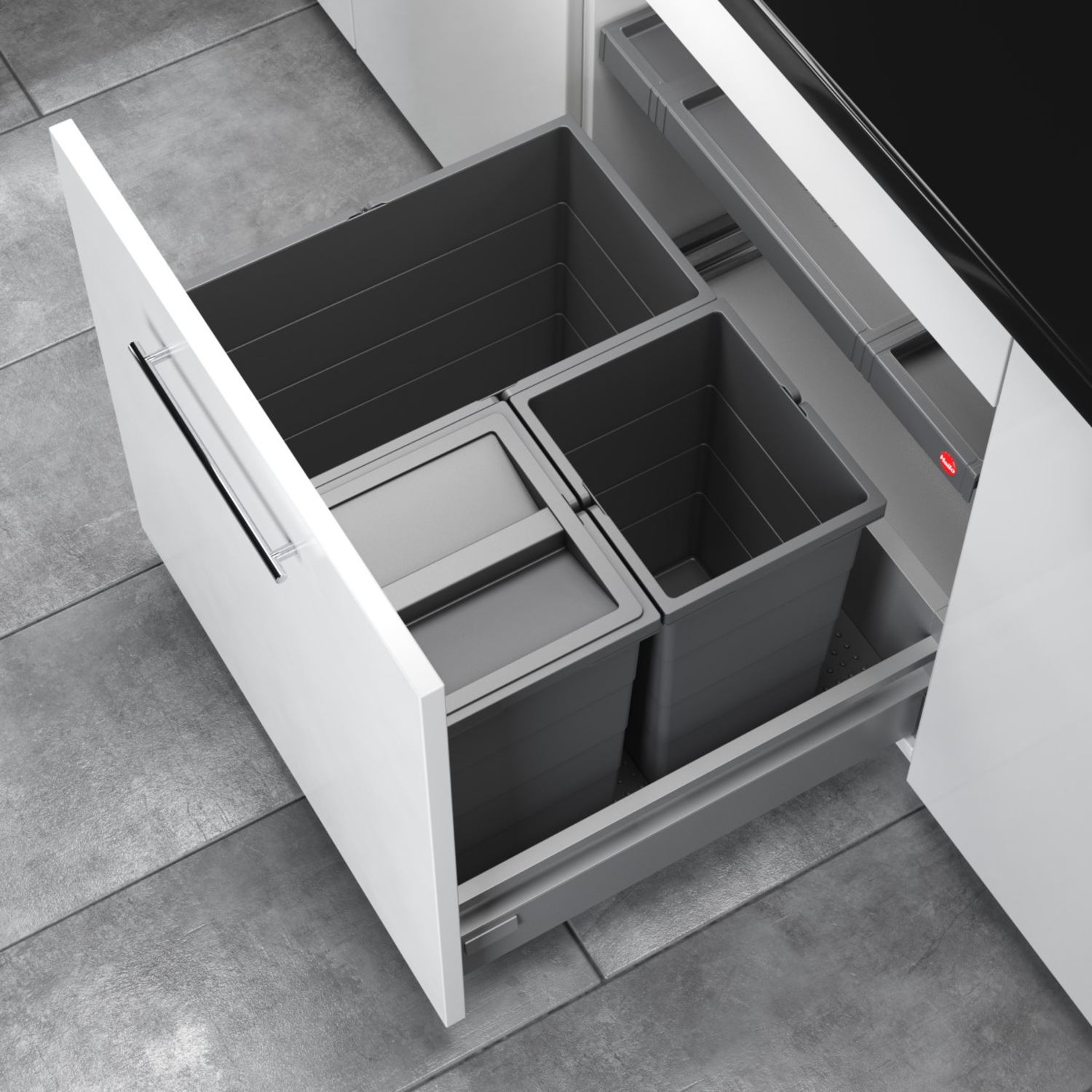 Hailo allegro c.60 cm h.350 mm mm 28+2x13l anthrac 