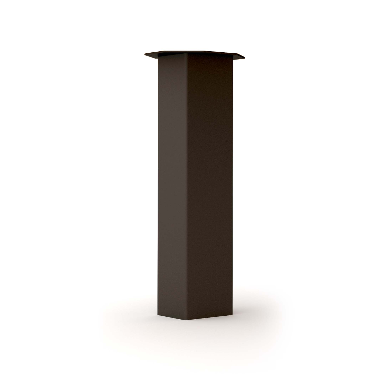 Pied big foot 150x150mm h.87 cm acier noir  