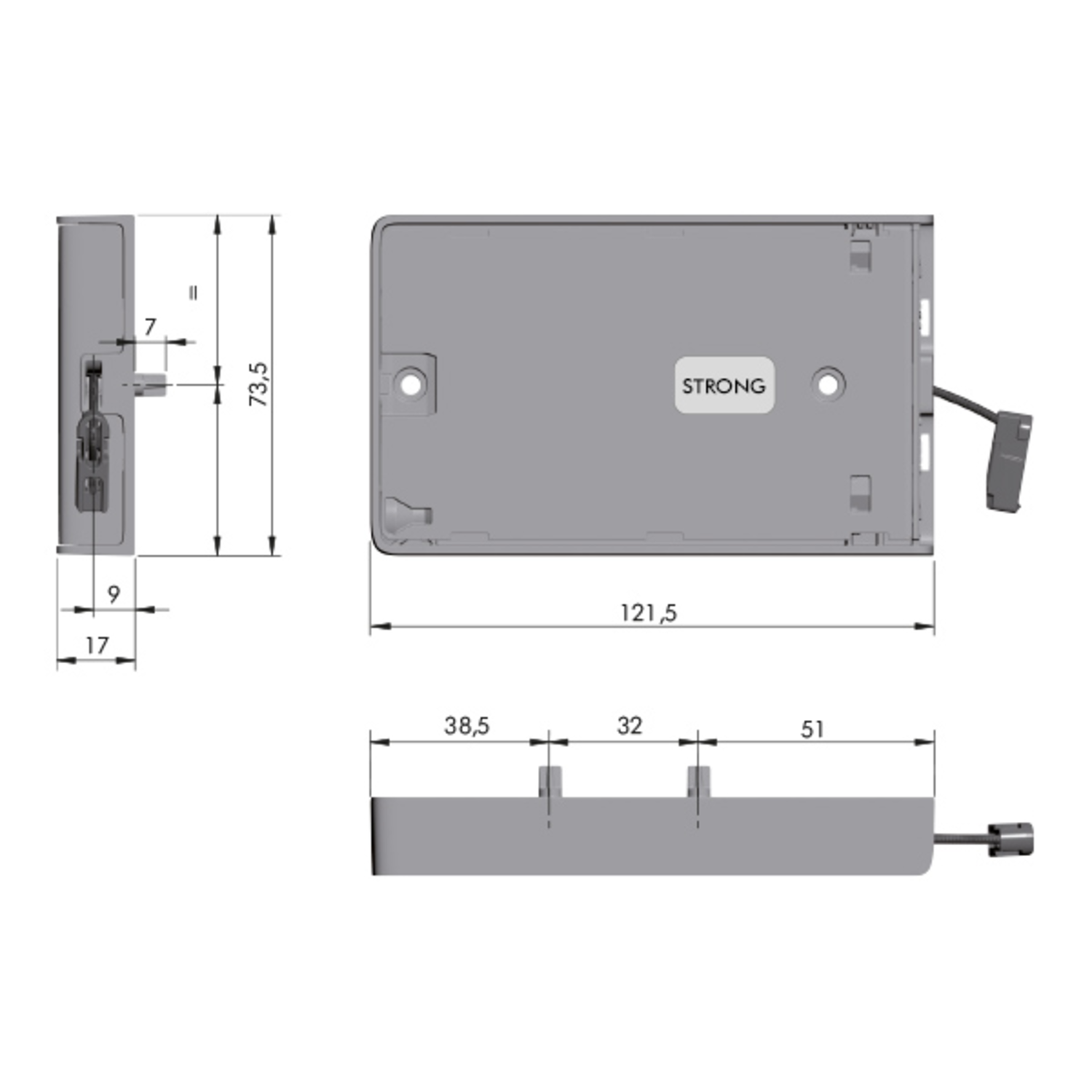 Kiaro easy compas d'abbat strong anthracite 