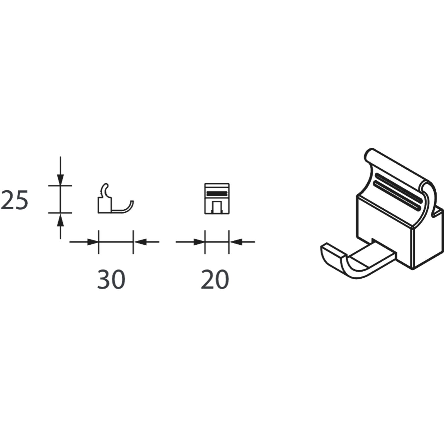 Mec Sign set haken (5 st)