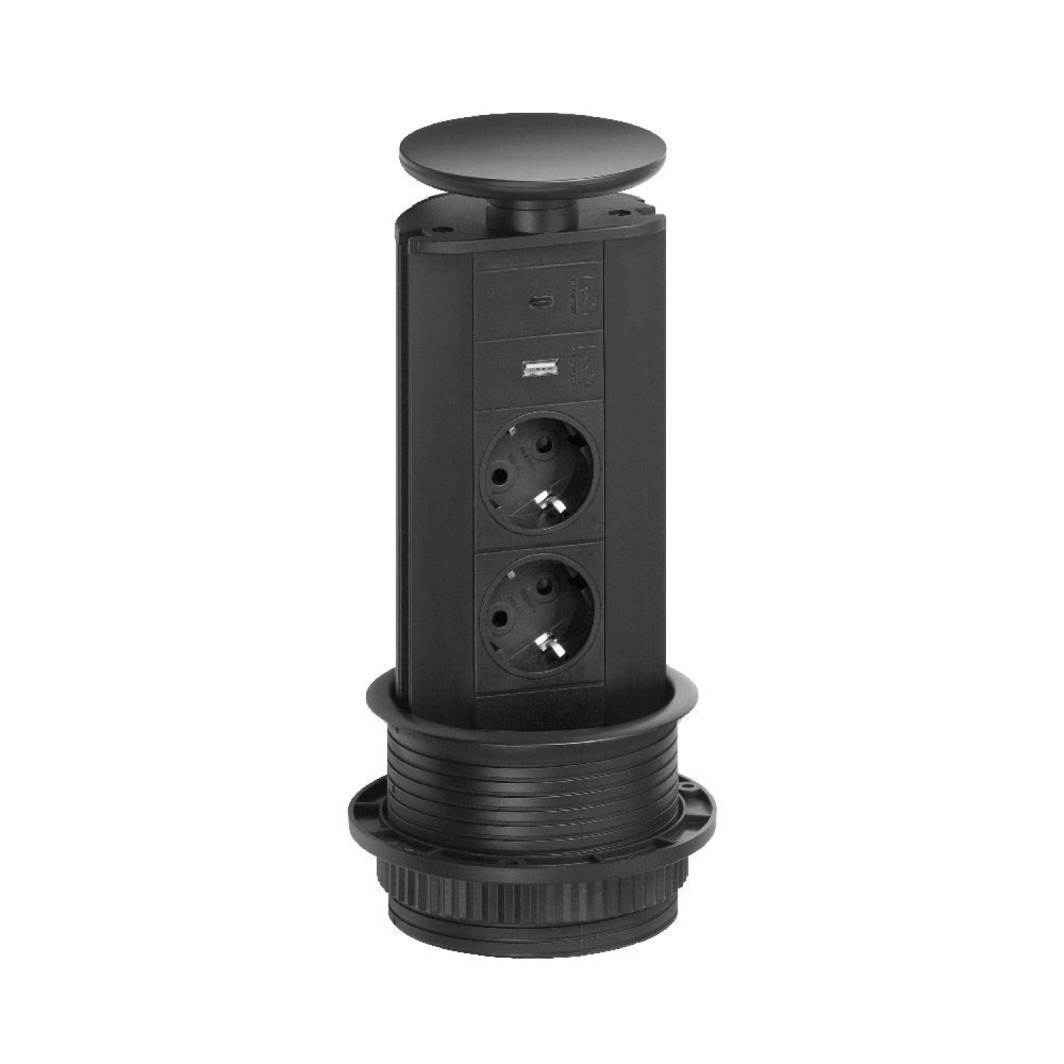 EVOLINE PORT USB A/C ZWART B-F 