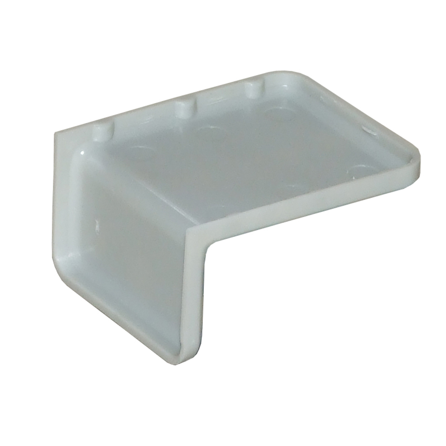 Cache plastique blanc pour équerre  