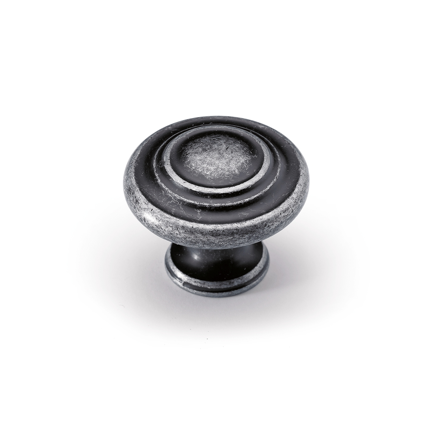 Knop Essa, H 25 mm, ø 32 mm, tinkleurig antiek