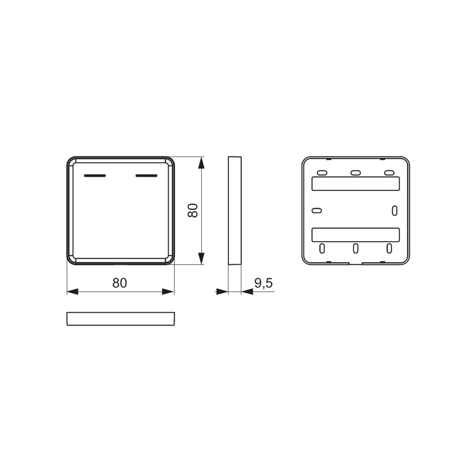 Mec Driver support blanc pour 2 télécommandes 