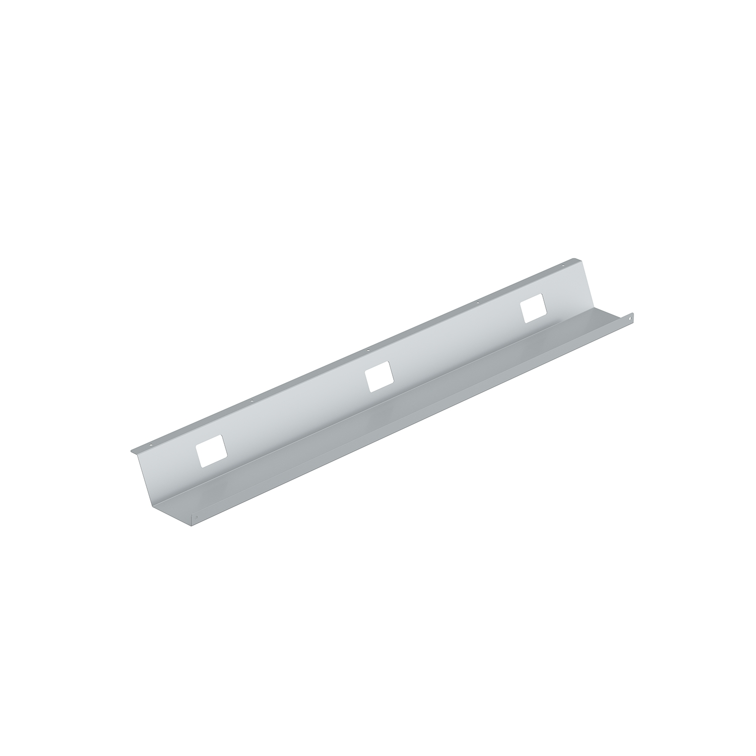 Goulotte de câbles fixée, argent