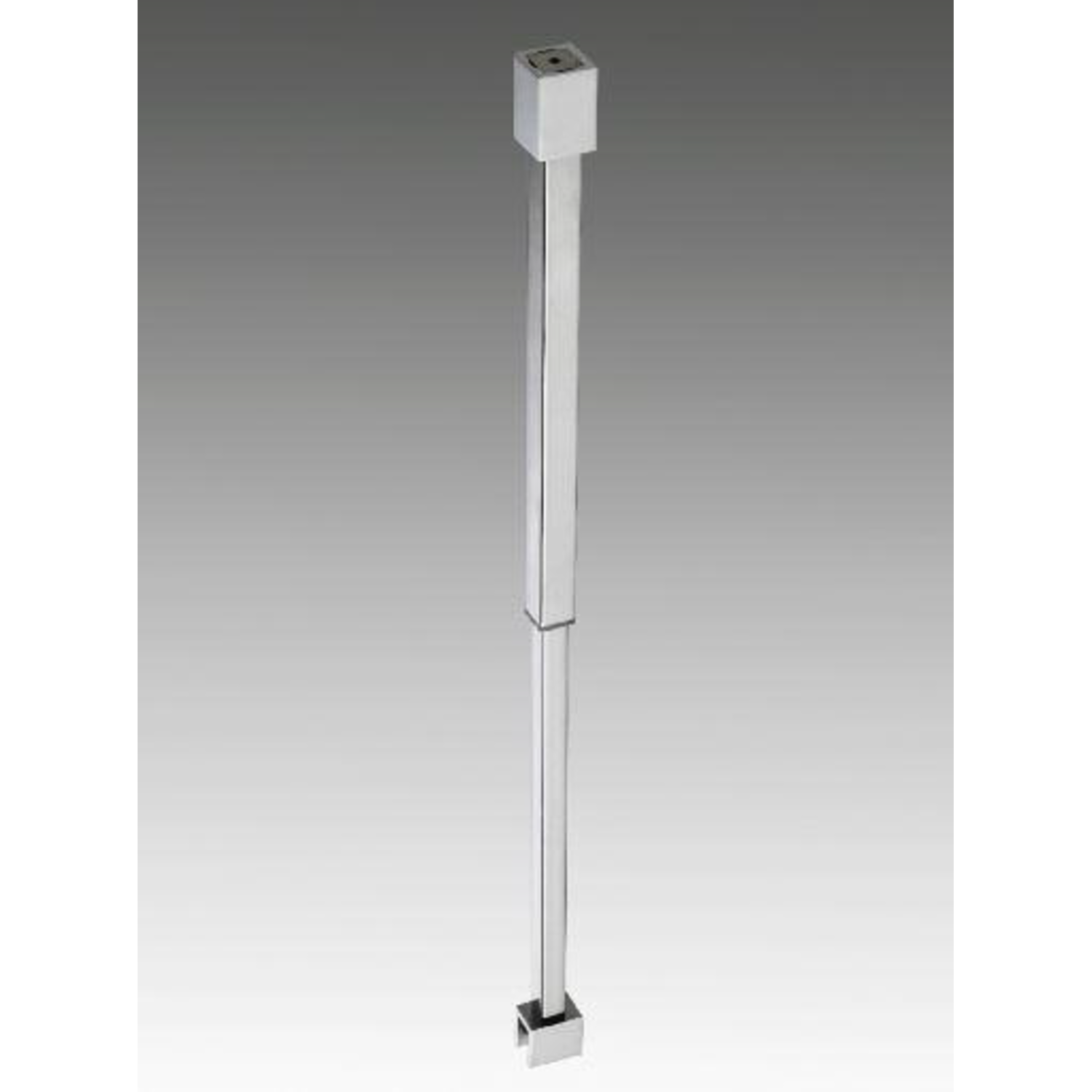 Uitschuifbare stabilisatiestang plafond/glas, voor 10/12 mm glas, L304/554, chroom