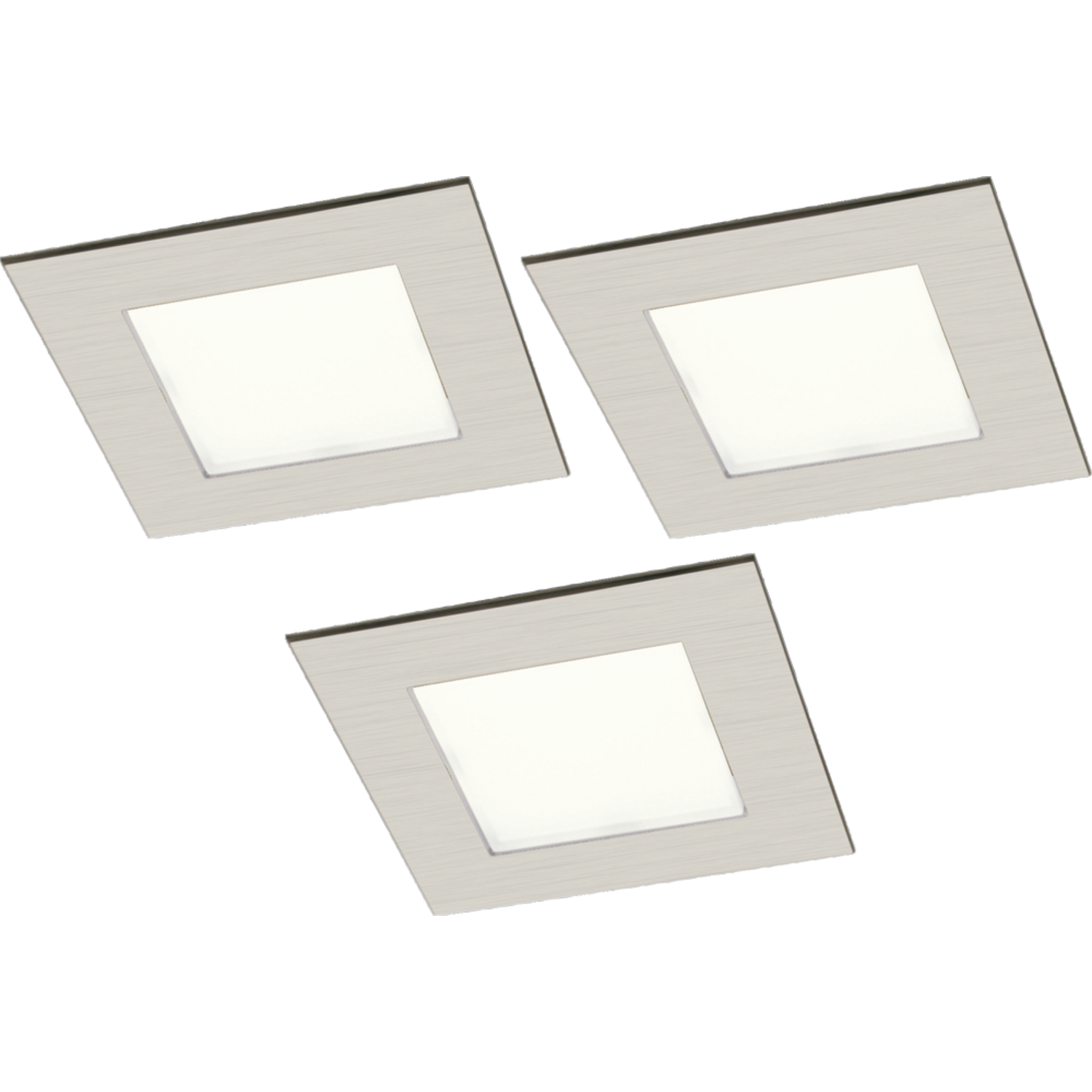 LD8004 ledset enc.3x3W 4000K alu look +convert.dimmable+cable 2000mm