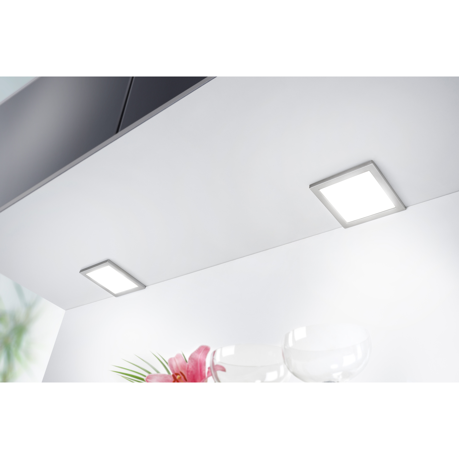 Ria led-Set 3 x 5.4w 12V 4000K RVS + schakelaar