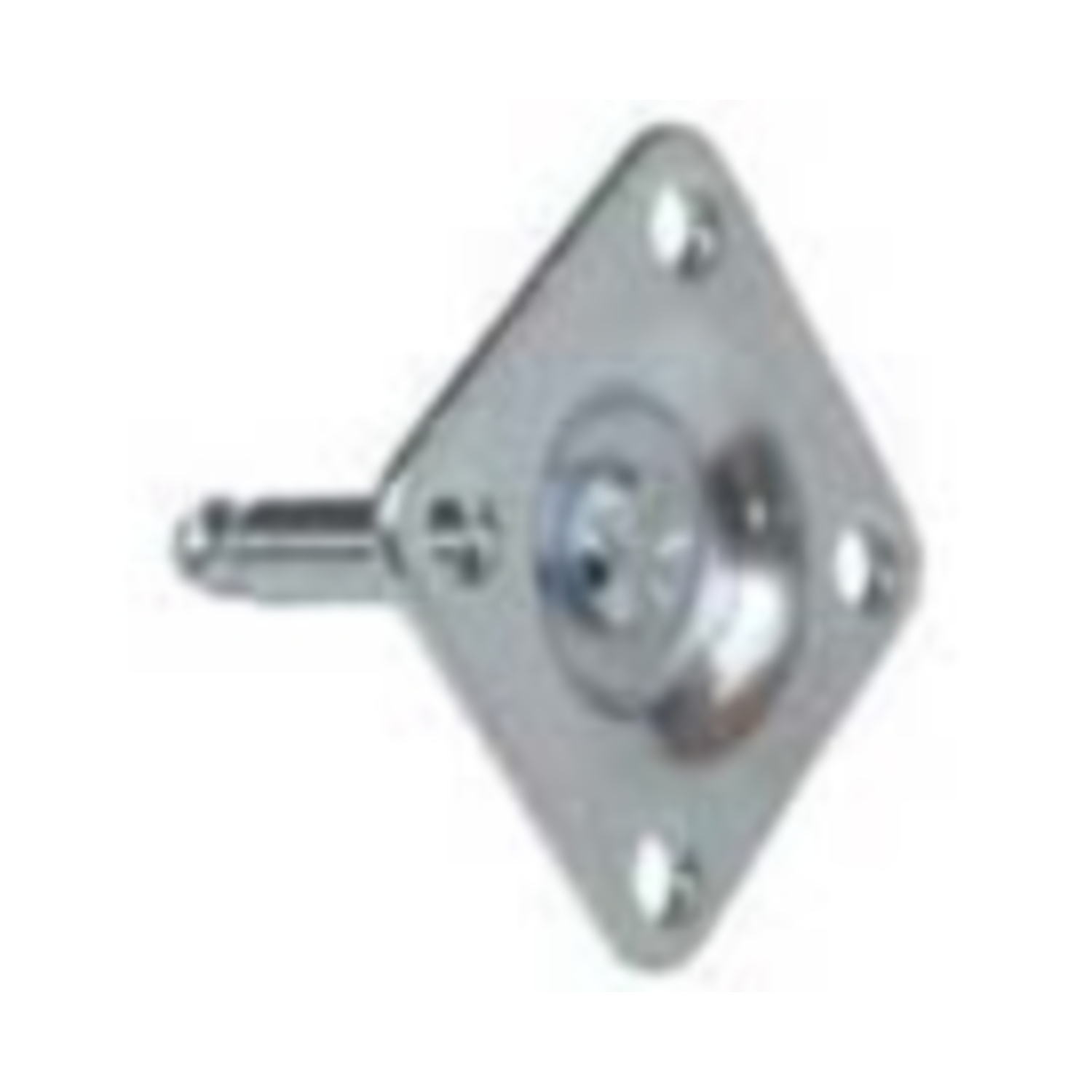 Bevestigingsplaat 38x38mm voor dubbel wiel