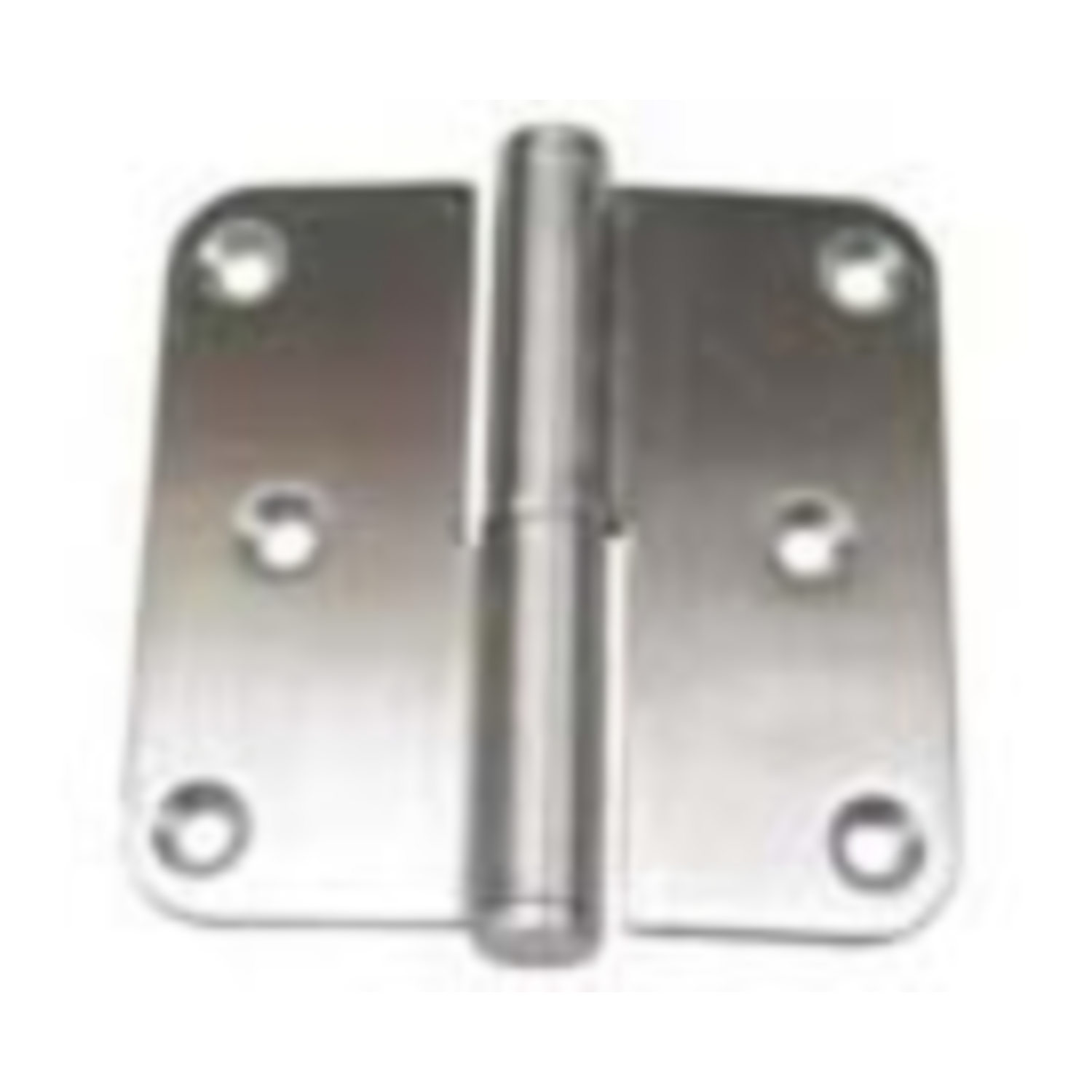 Paumelle 80 x 80mm inox sat.dr arrondi  