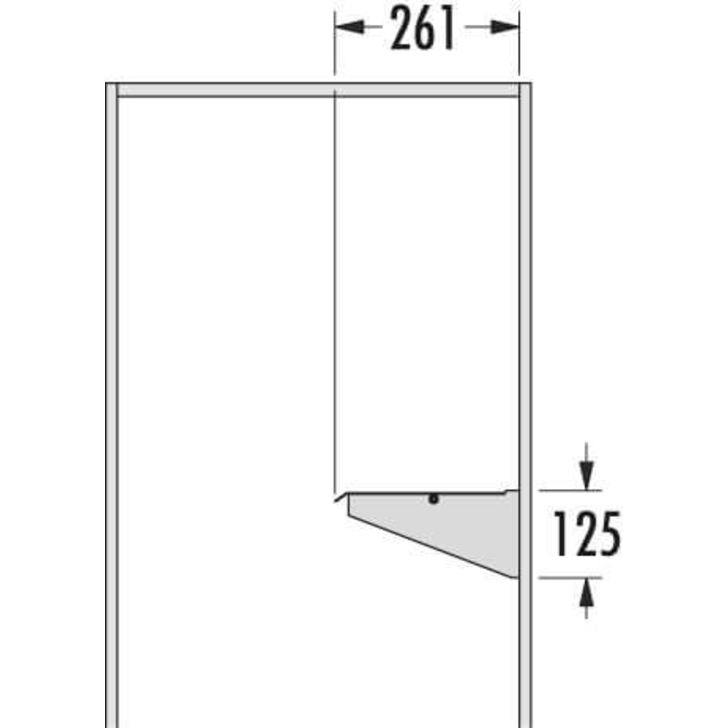 Hailo laundry houder voor vuilzak wit wandmontage