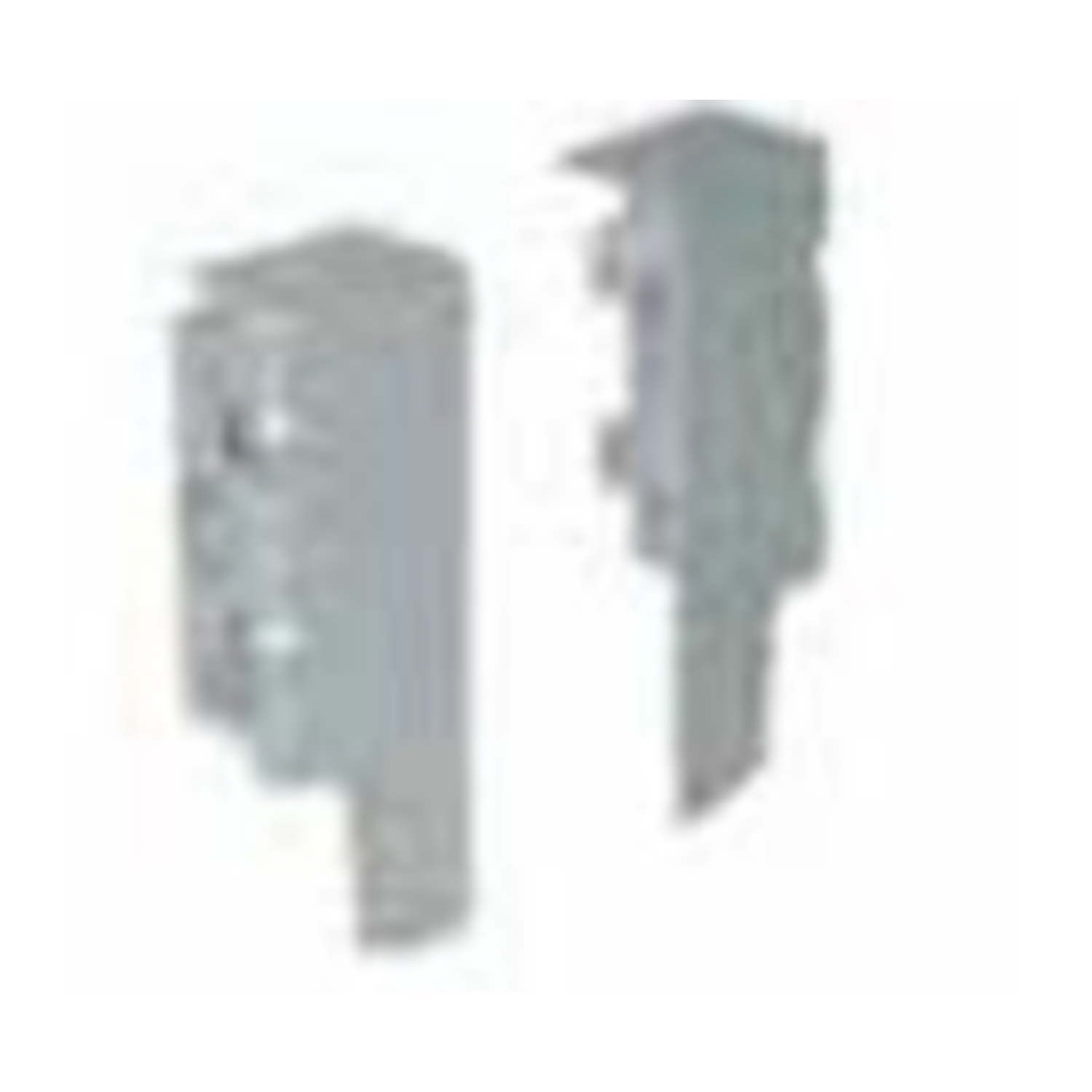 Fixation dos DWD XP ouvert h:95mm argent 