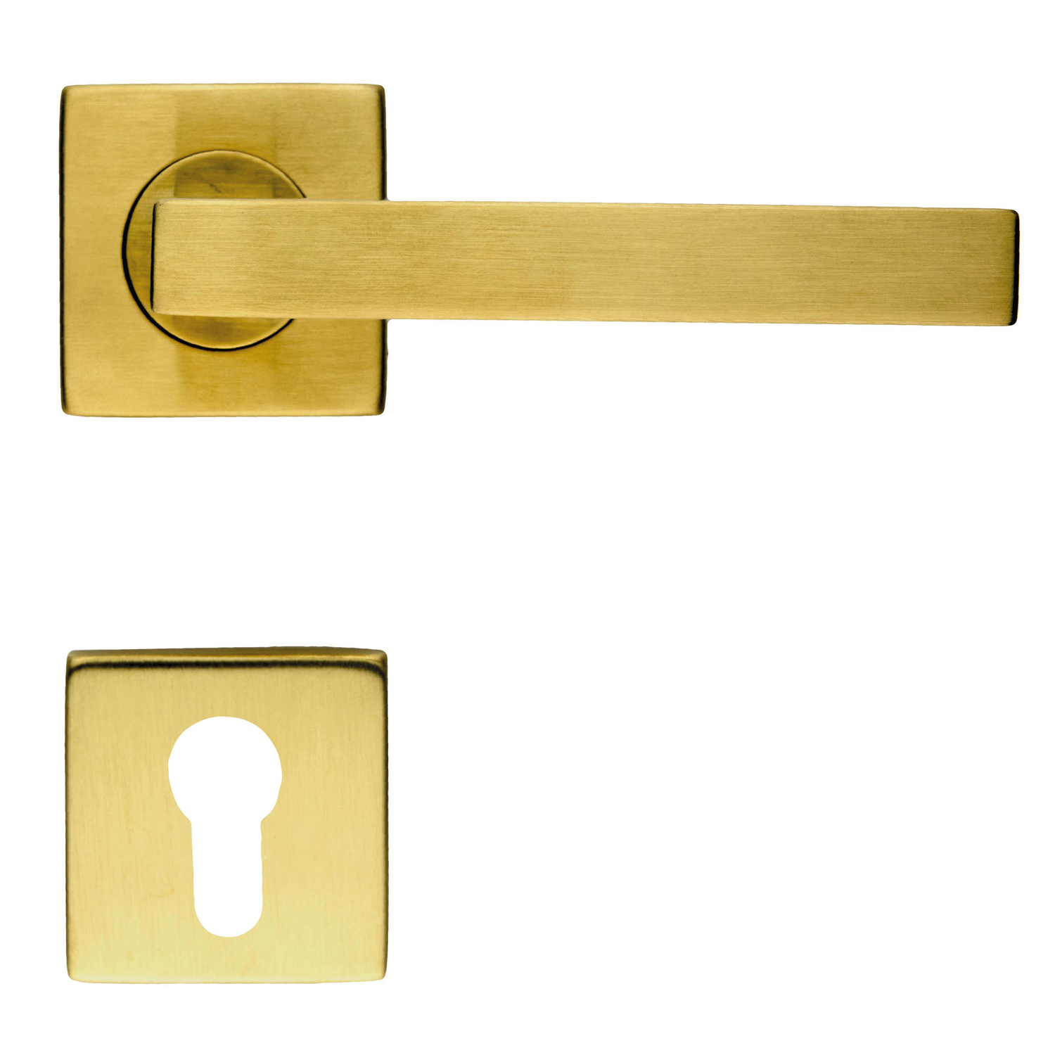 Béquille Pro kubic shape 16mm laiton mat r+e cyl 