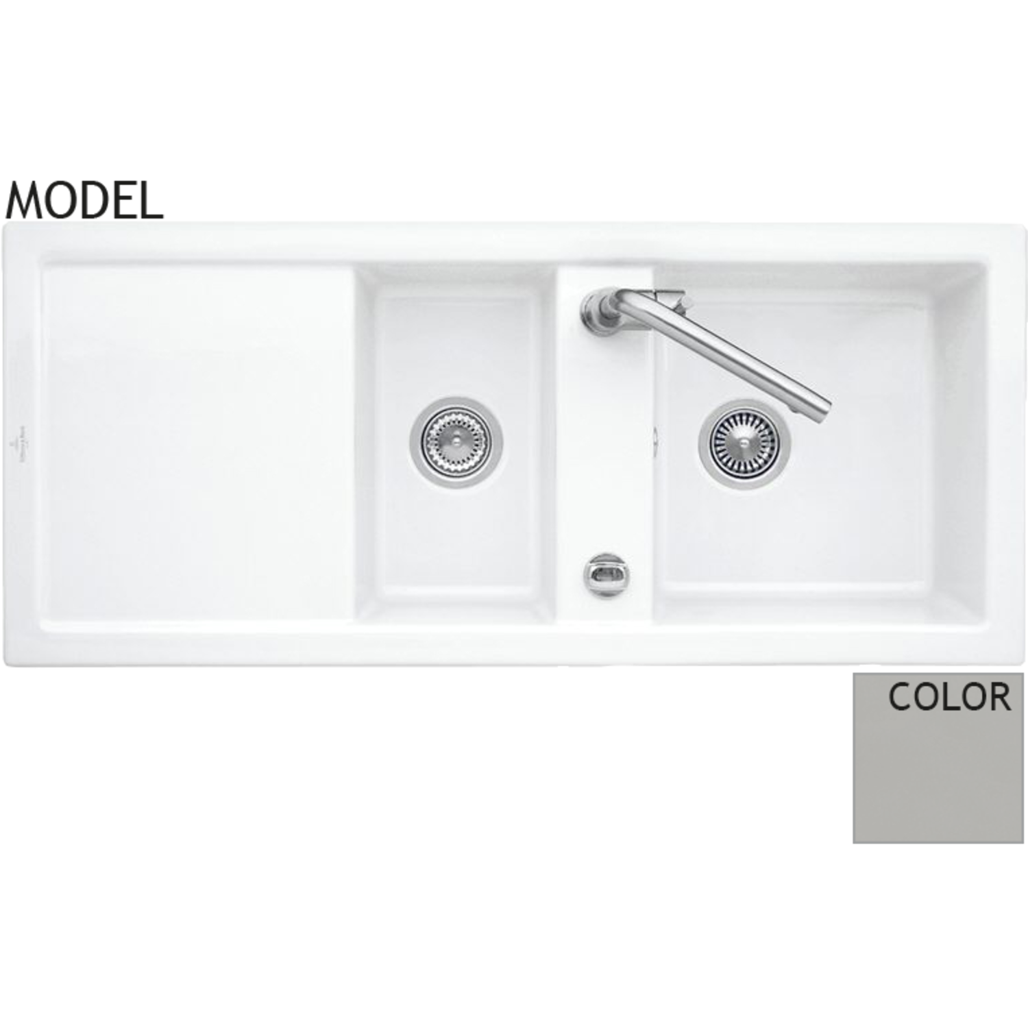 V&B 6726.01.kd subway 80 fossil  ceramicplus