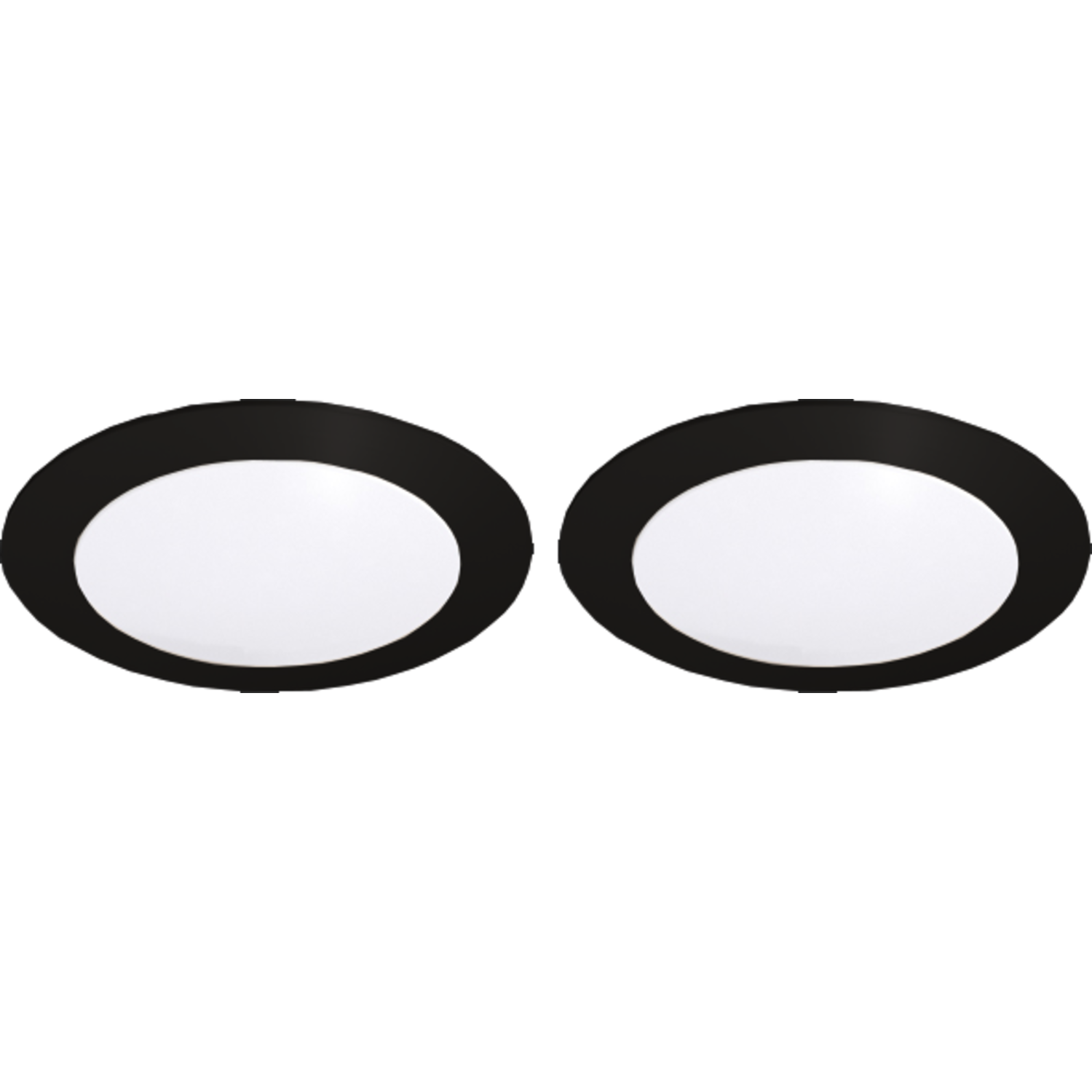 Hera set 2 x FR-68 led 4W 24V 3000K zwart+ transfo led 15