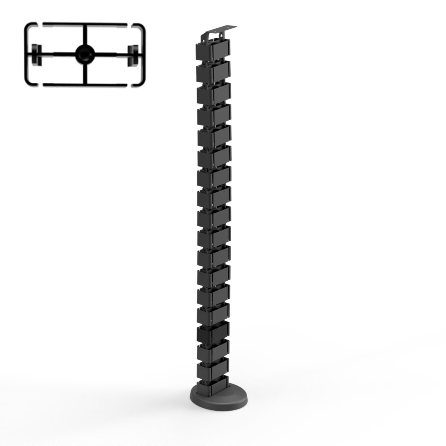 Flexit re kabelgeleiding 1285mm zwart