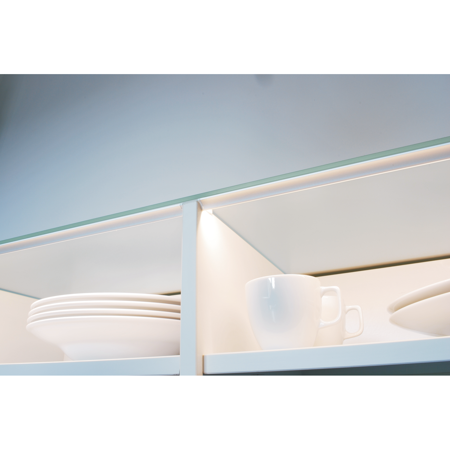 45° ledstrip k 50 / warm wit 3200K462mm +magneetschakelaar