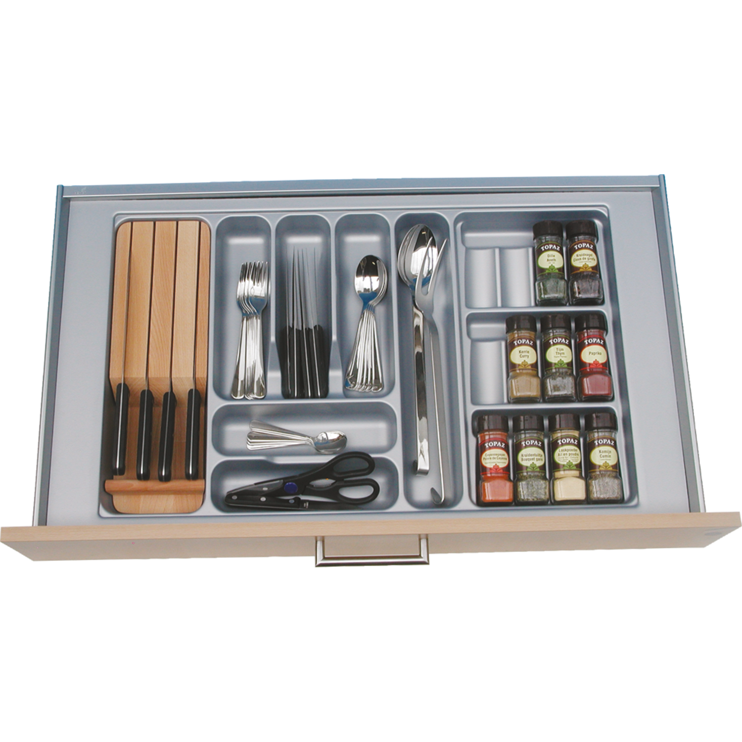 Insert couvert&epices ArtciTech c90 gris  