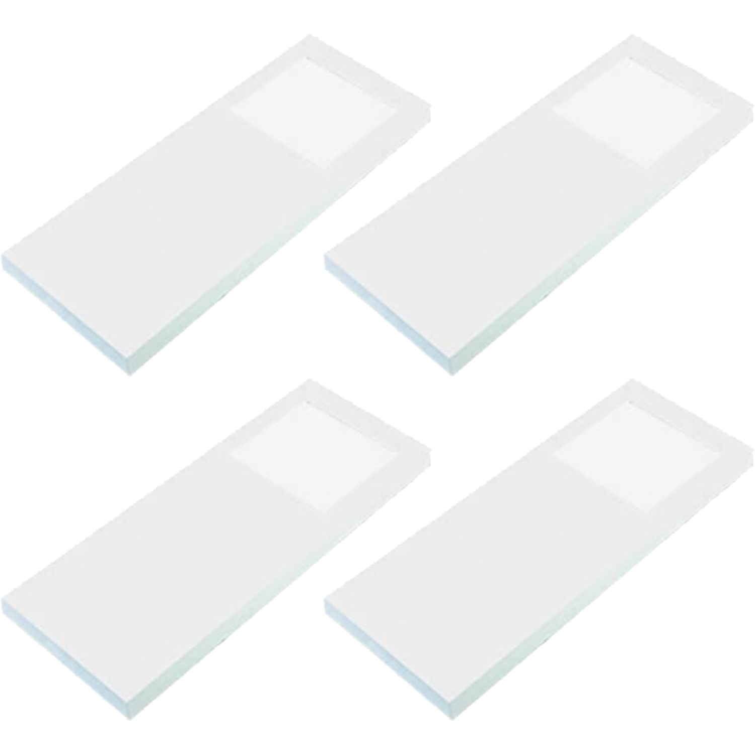 Hera set 4 x slim-pad F Led 5w 24V 3000K blanc + transfo Led 30